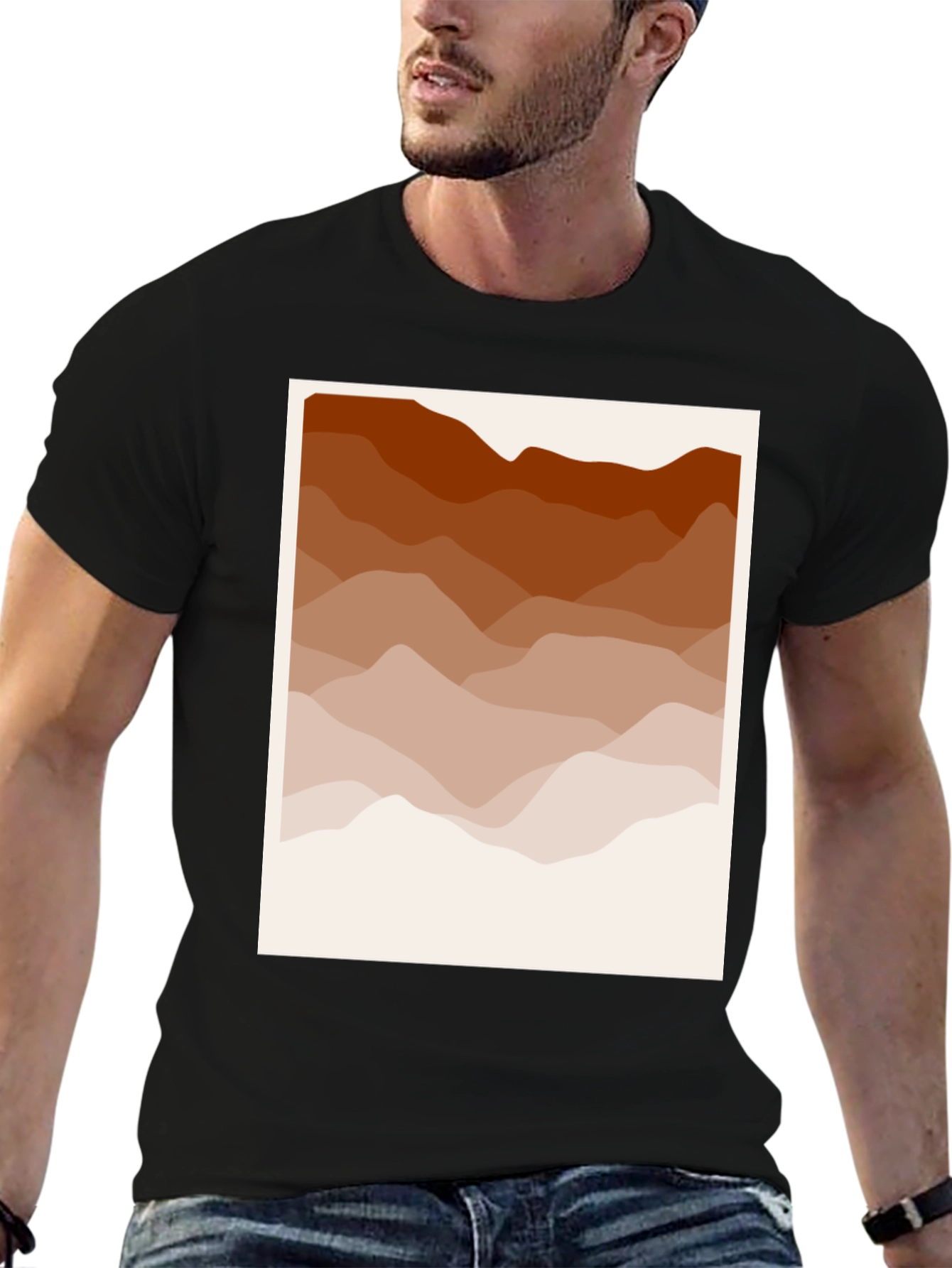 Abstract Mountain Range Graphic Tee