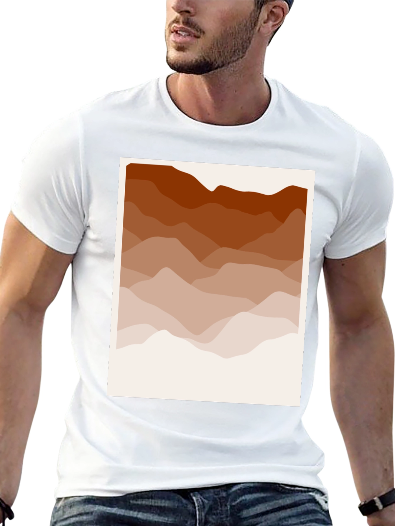 Abstract Mountain Range Graphic Tee