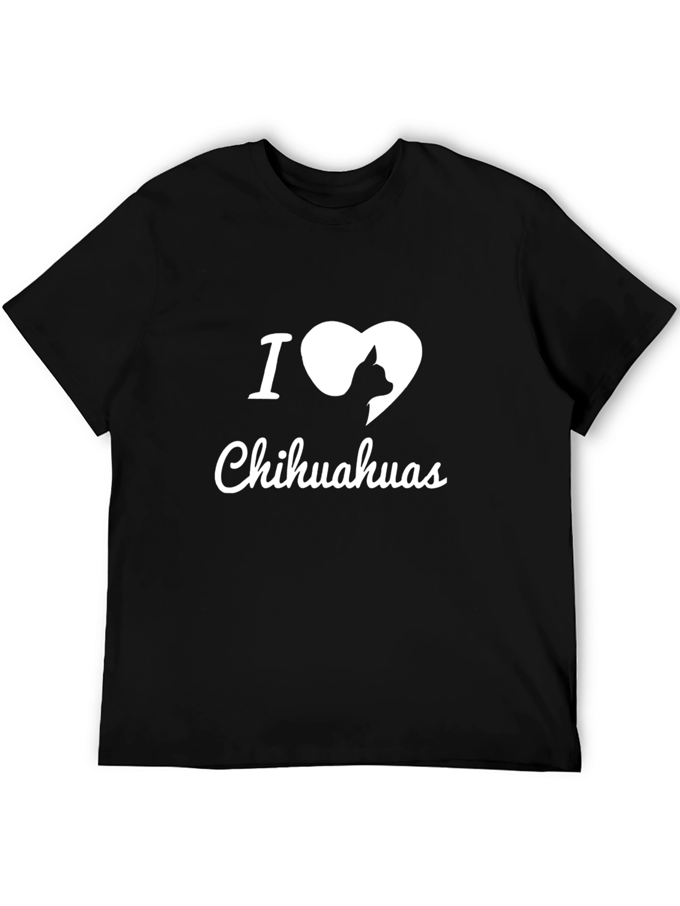 I Heart Chihuahuas Black T-Shirt