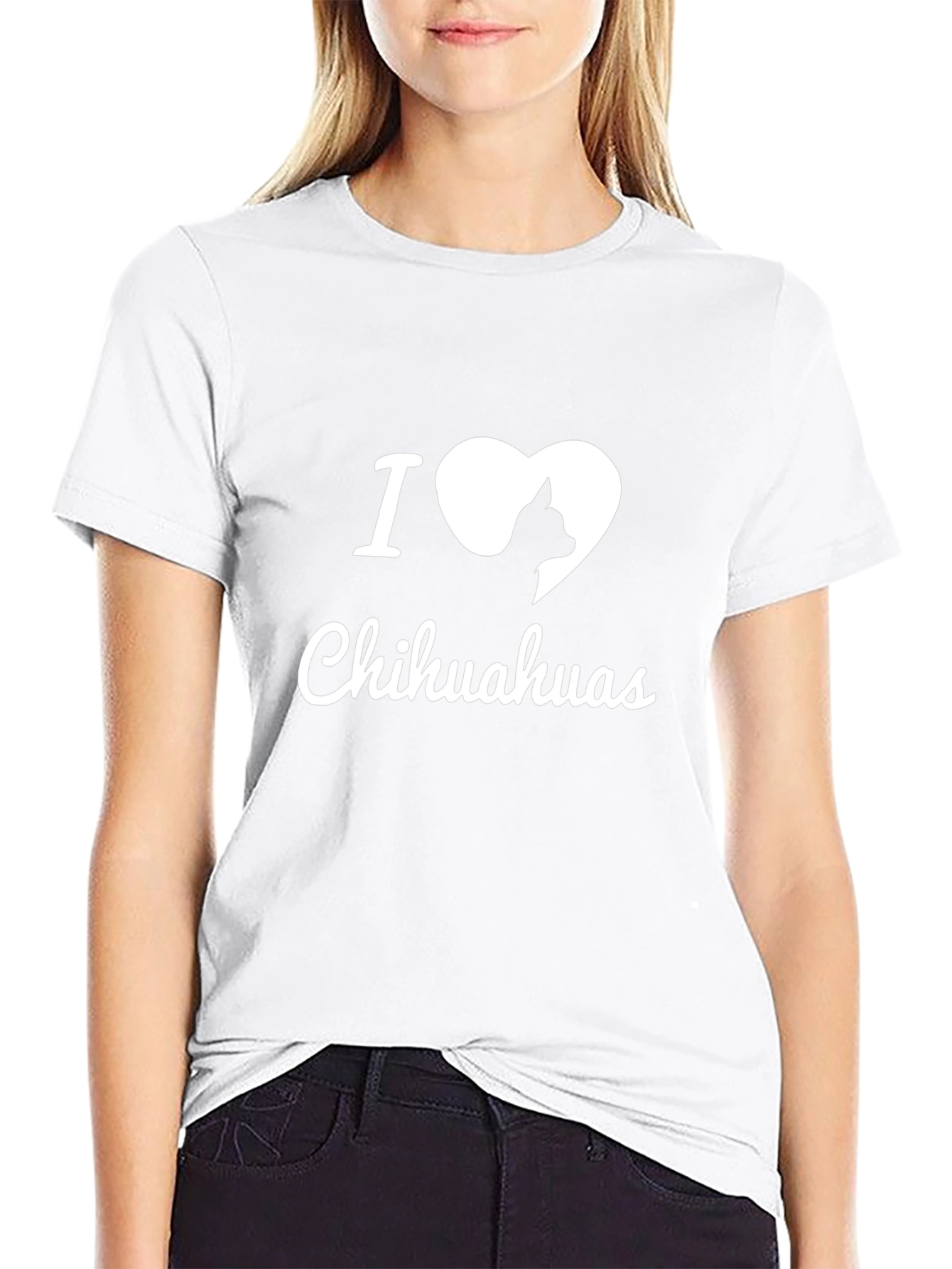 I Heart Chihuahuas Black T-Shirt