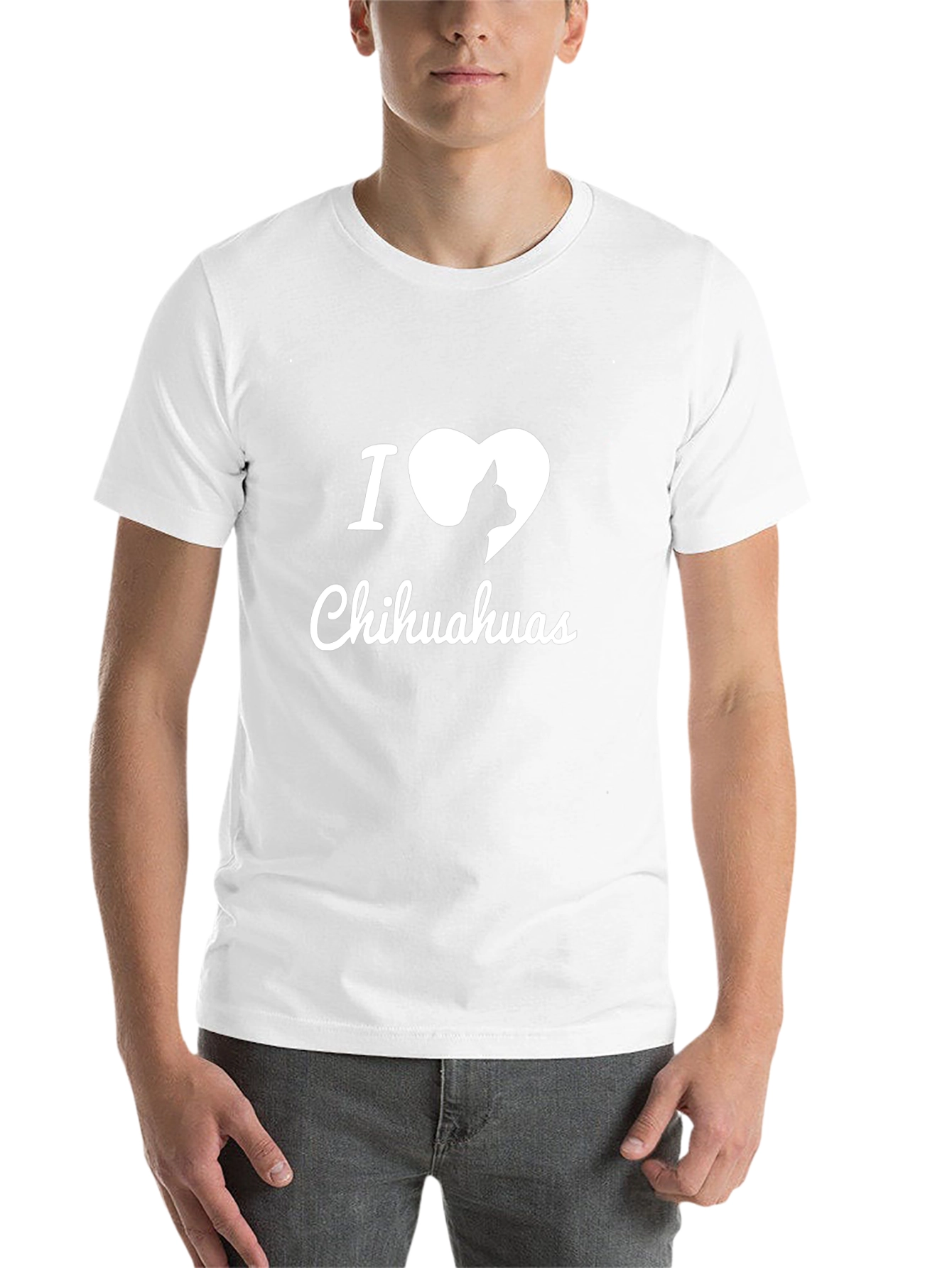 I Heart Chihuahuas Black T-Shirt