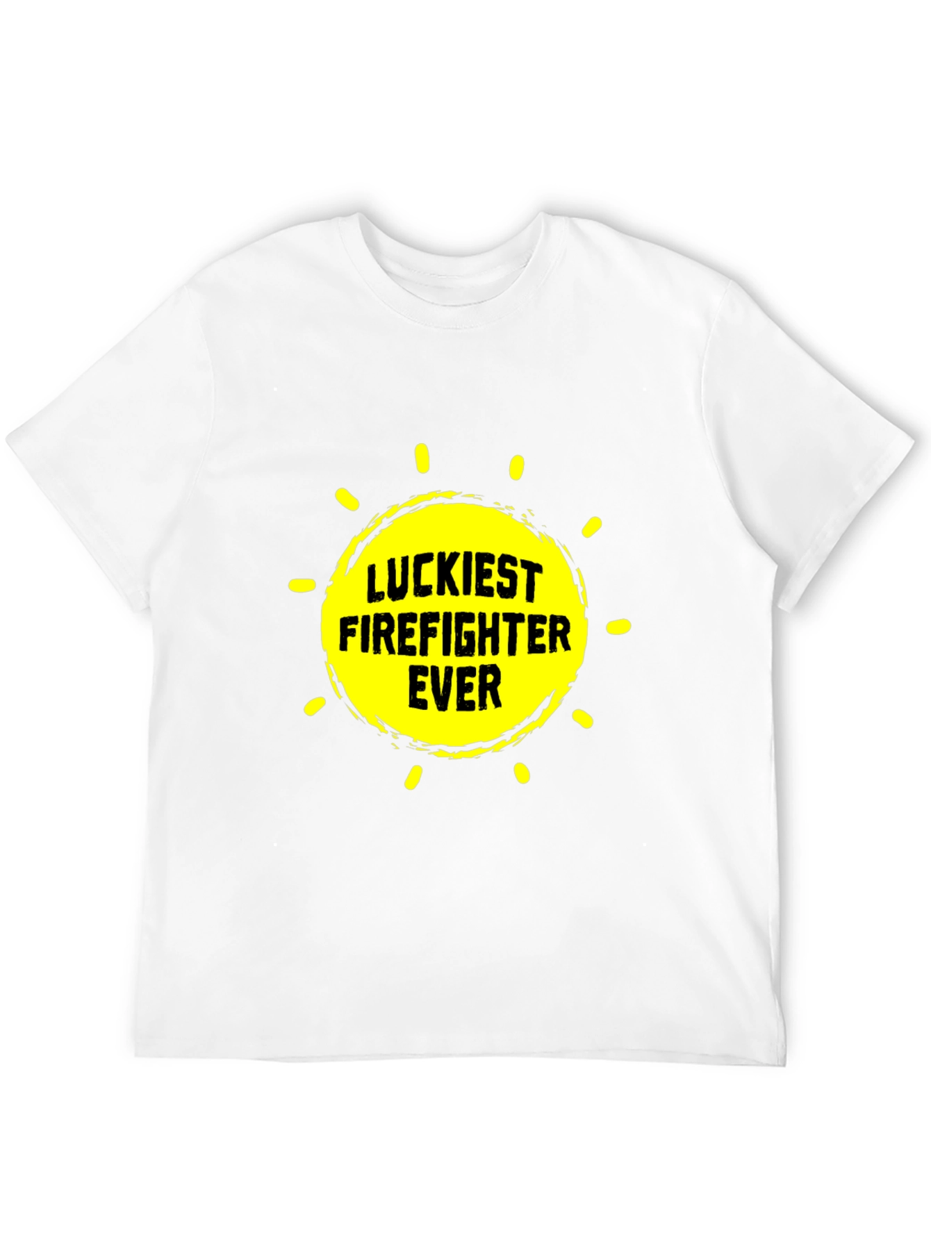 Luckiest Firefighter Ever Graphic Tee