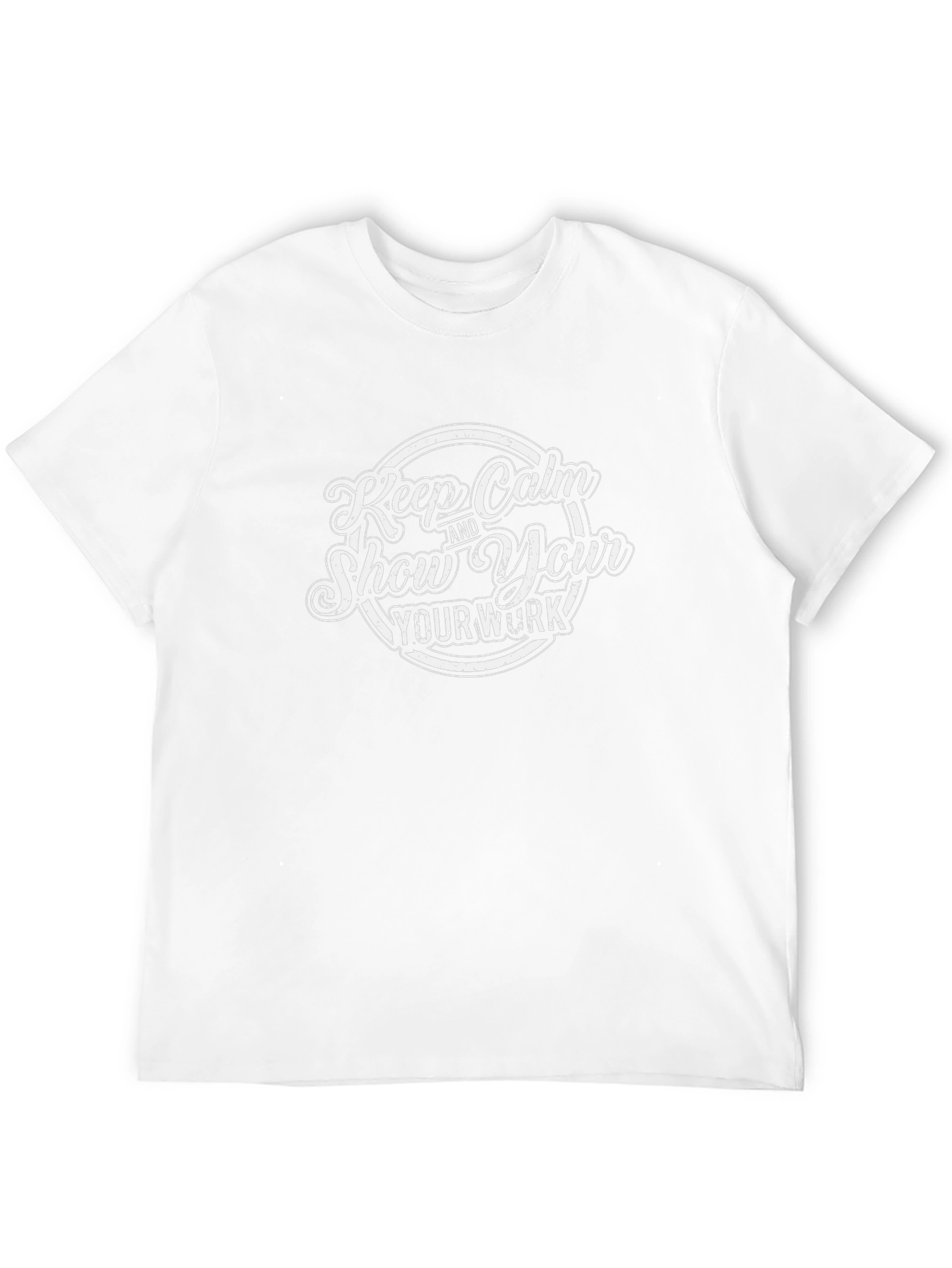 Keep Calm & Show Your Work Black T-Shirt