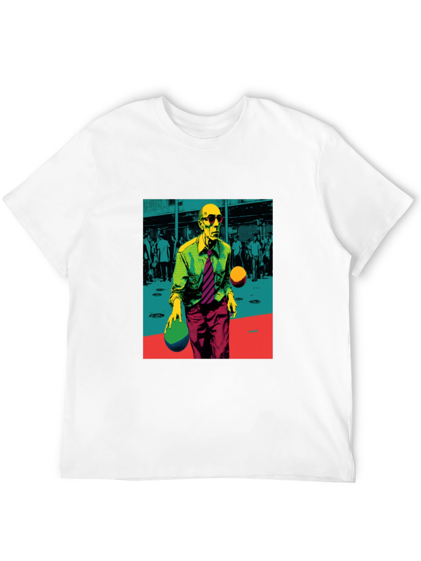 Cool Graphic T-Shirt - Man Juggling Balls