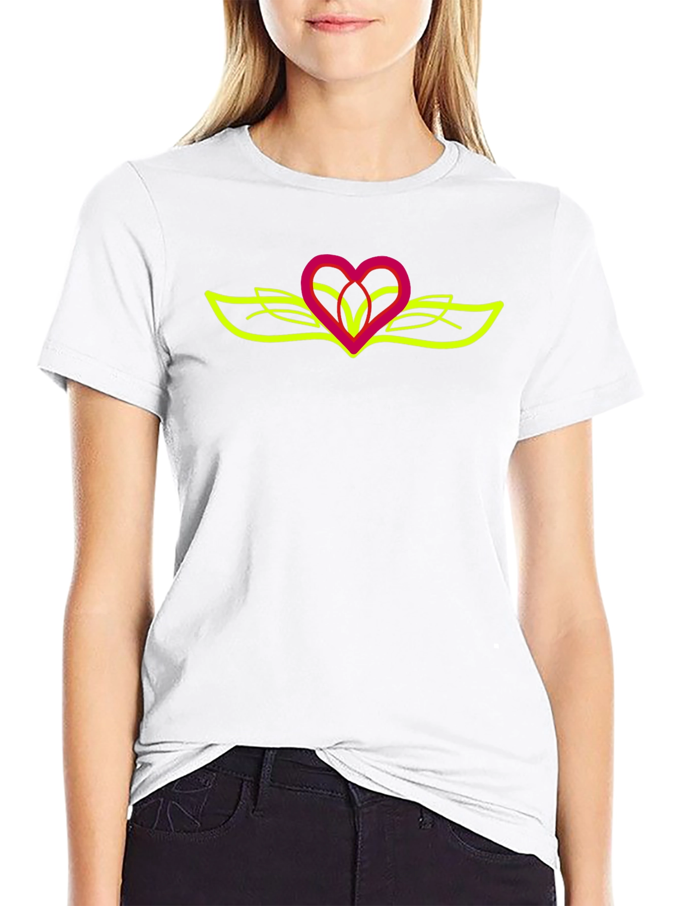 Heart Wings Graphic Tee - Modern Style