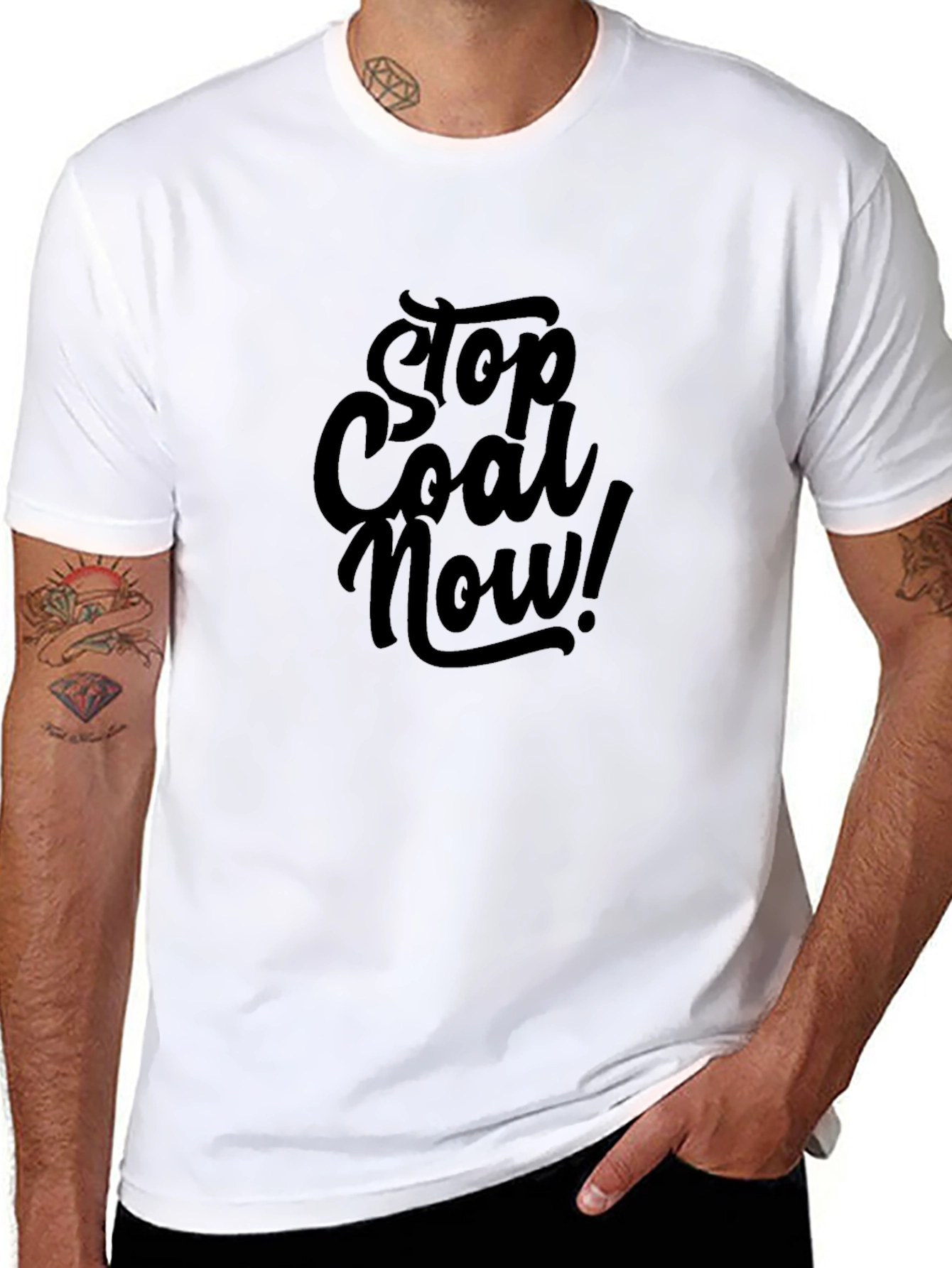 Stop Coal Now Graphic Tee - Black Unisex Shirt