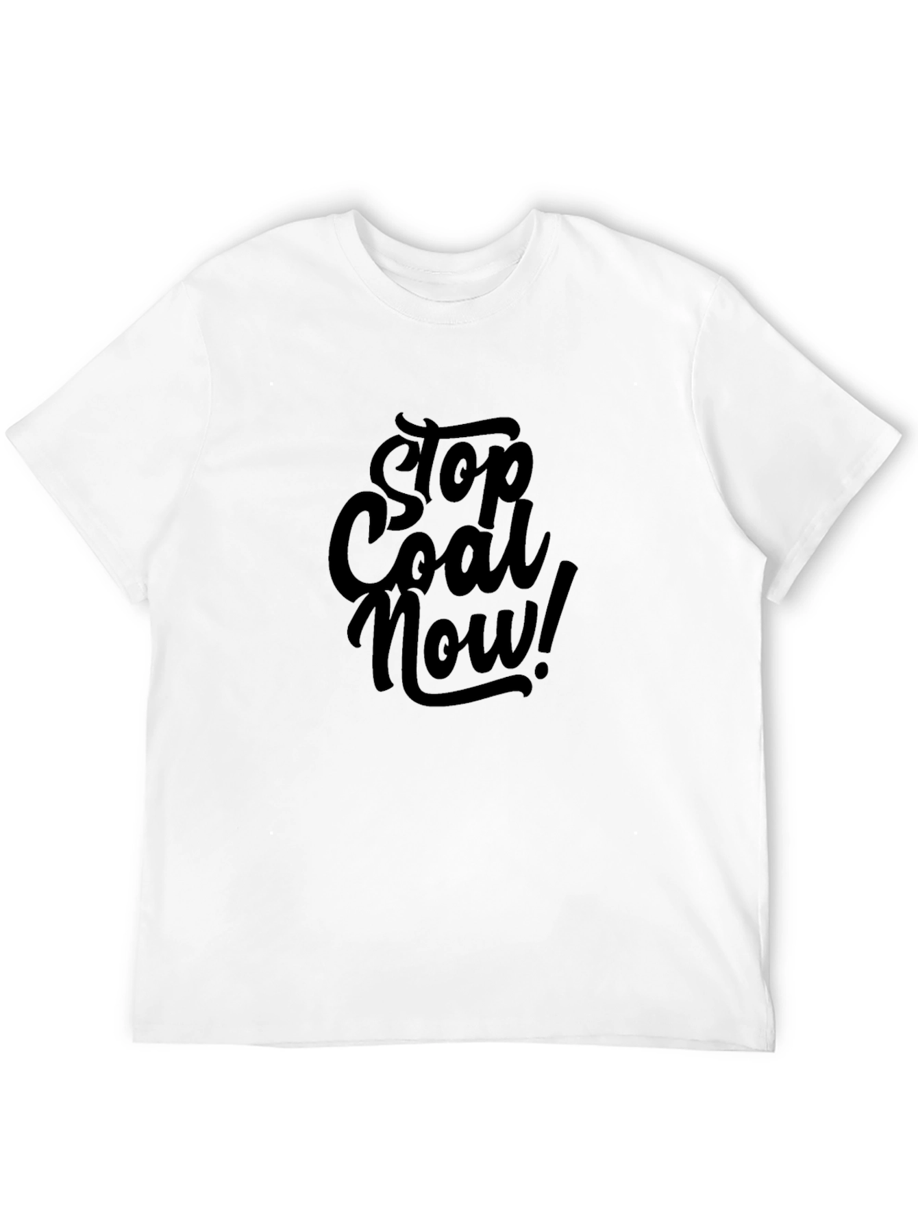 Stop Coal Now Graphic Tee - Black Unisex Shirt