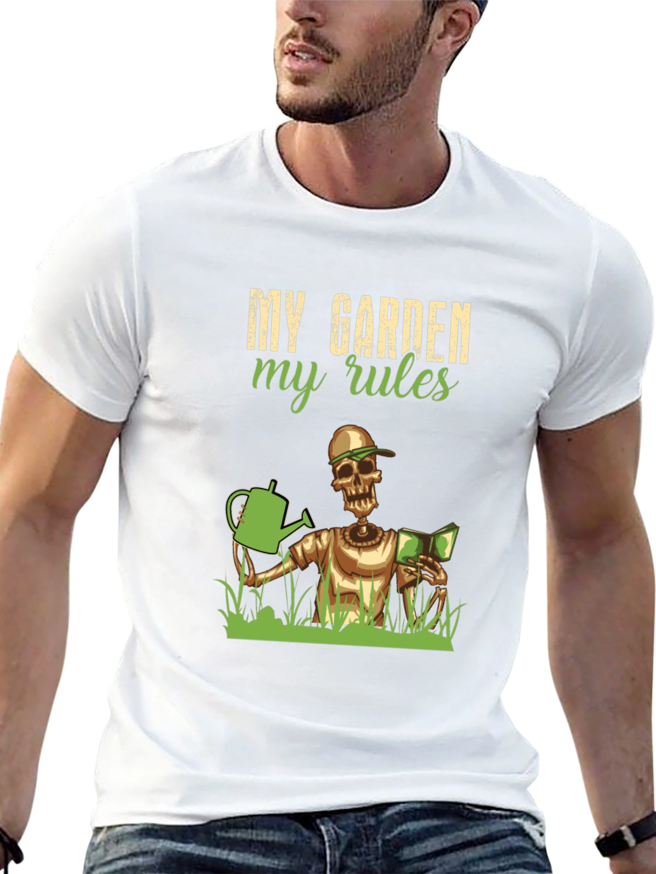 My Garden My Rules T-Shirt - Gardening Skeleton