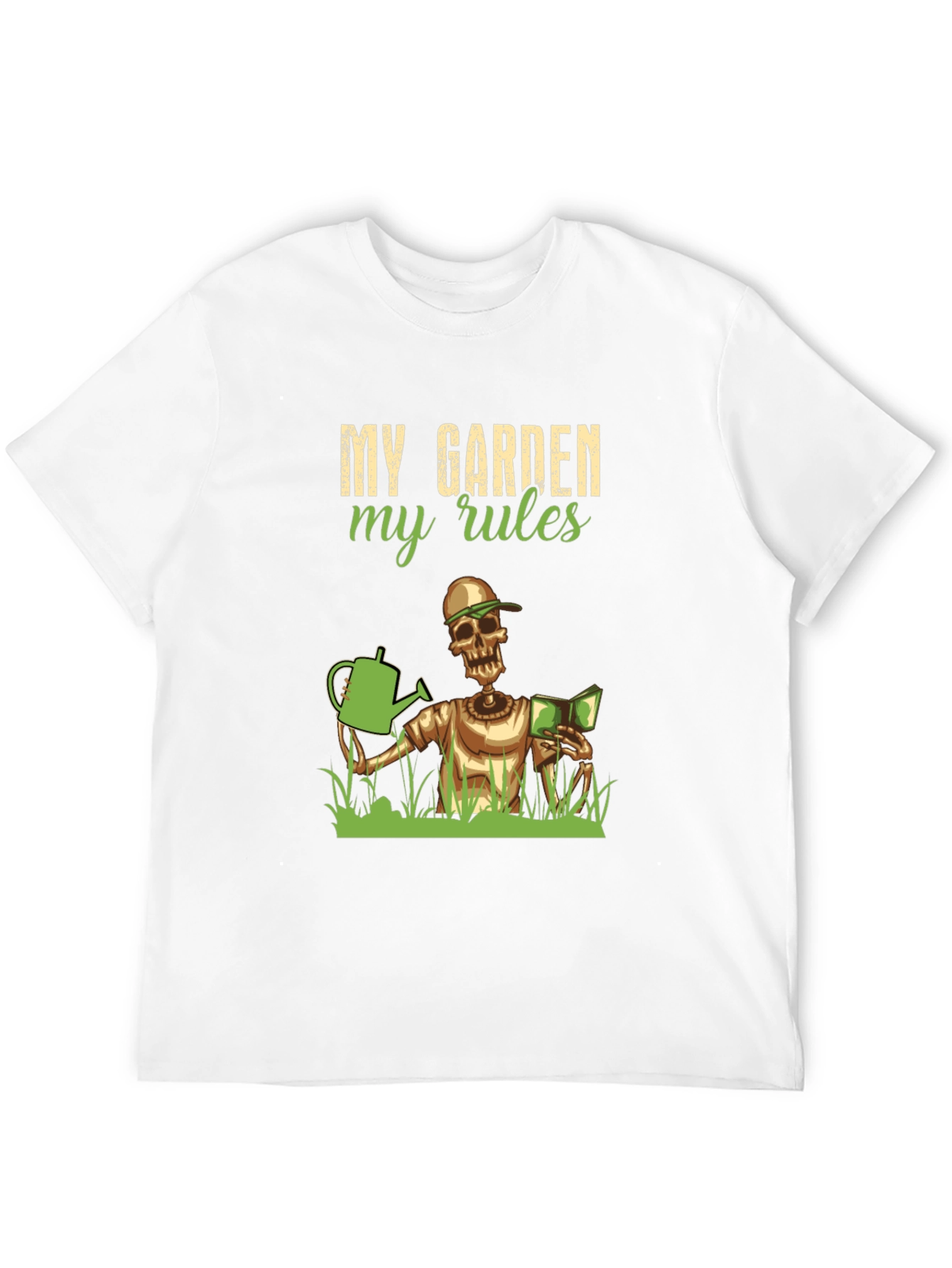 My Garden My Rules T-Shirt - Gardening Skeleton
