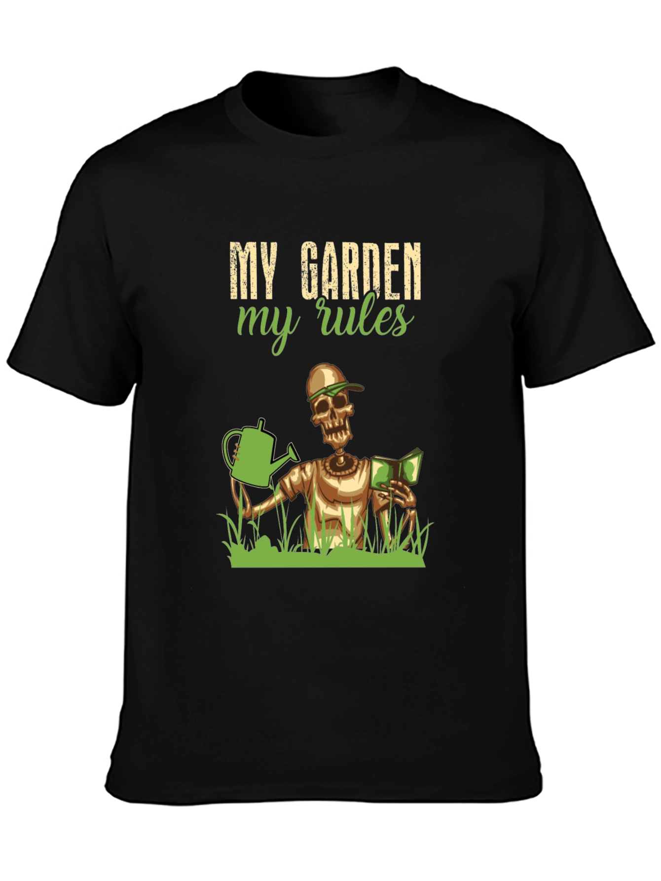 My Garden My Rules T-Shirt - Gardening Skeleton