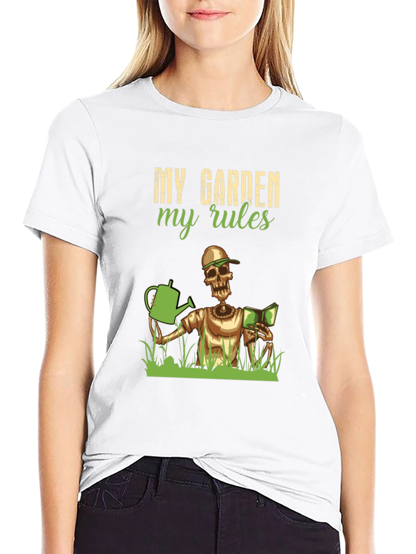 My Garden My Rules T-Shirt - Gardening Skeleton