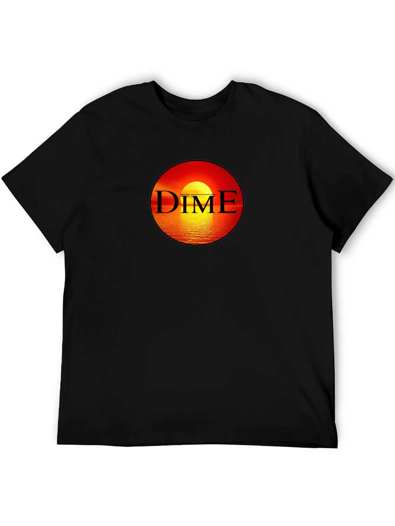 Dime Sunset Black T-Shirt