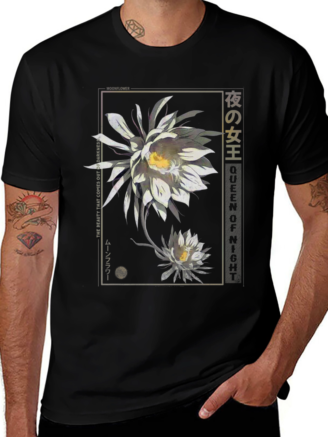 Queen of the Night Moonflower Graphic T-Shirt