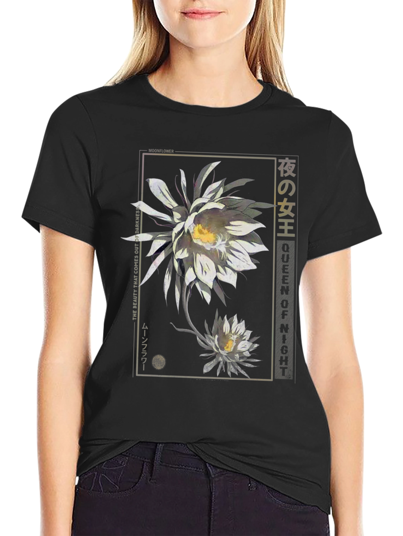 Queen of the Night Moonflower Graphic T-Shirt