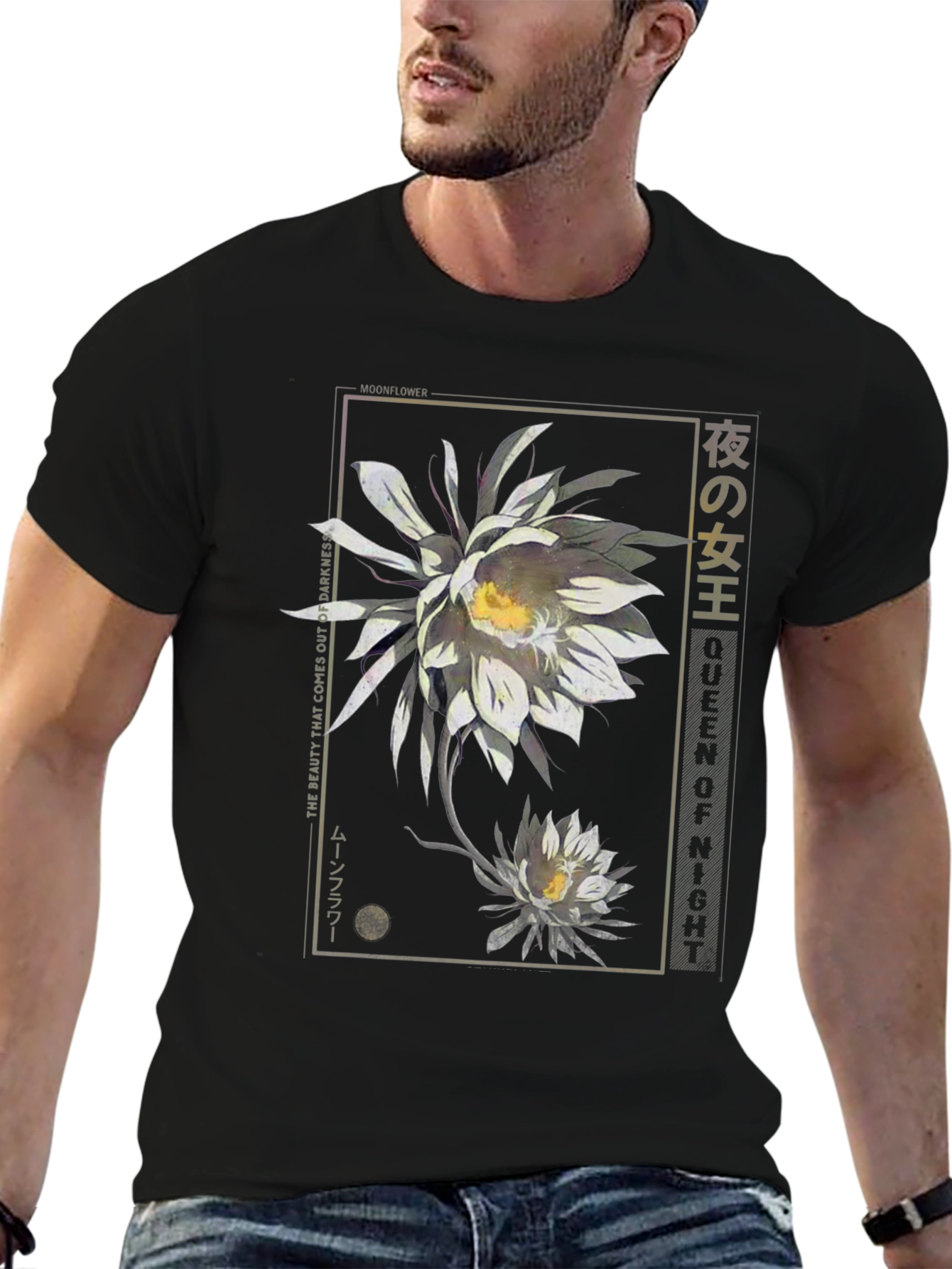 Queen of the Night Moonflower Graphic T-Shirt