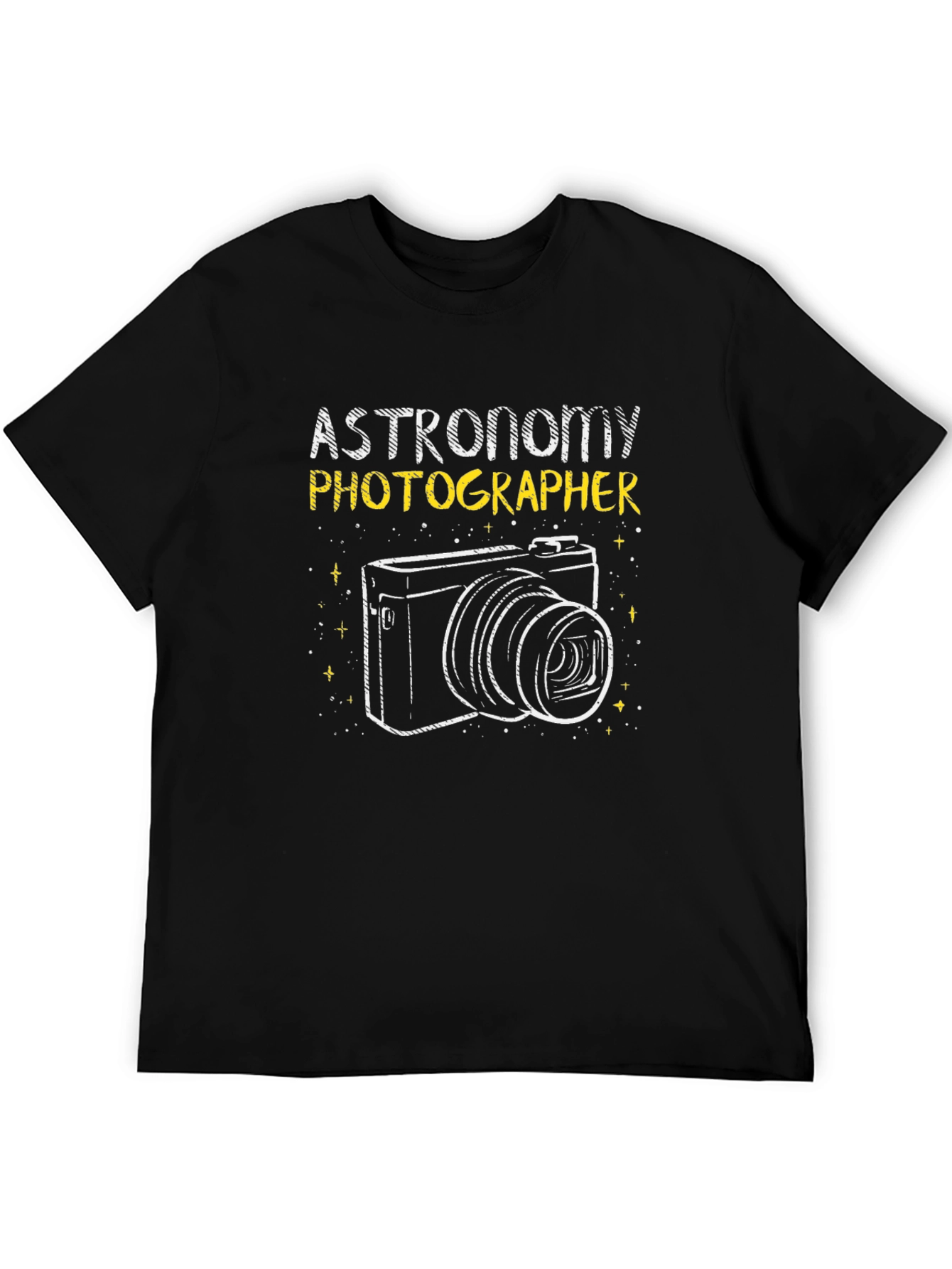 Astronomy Photographer Graphic Tee - Black