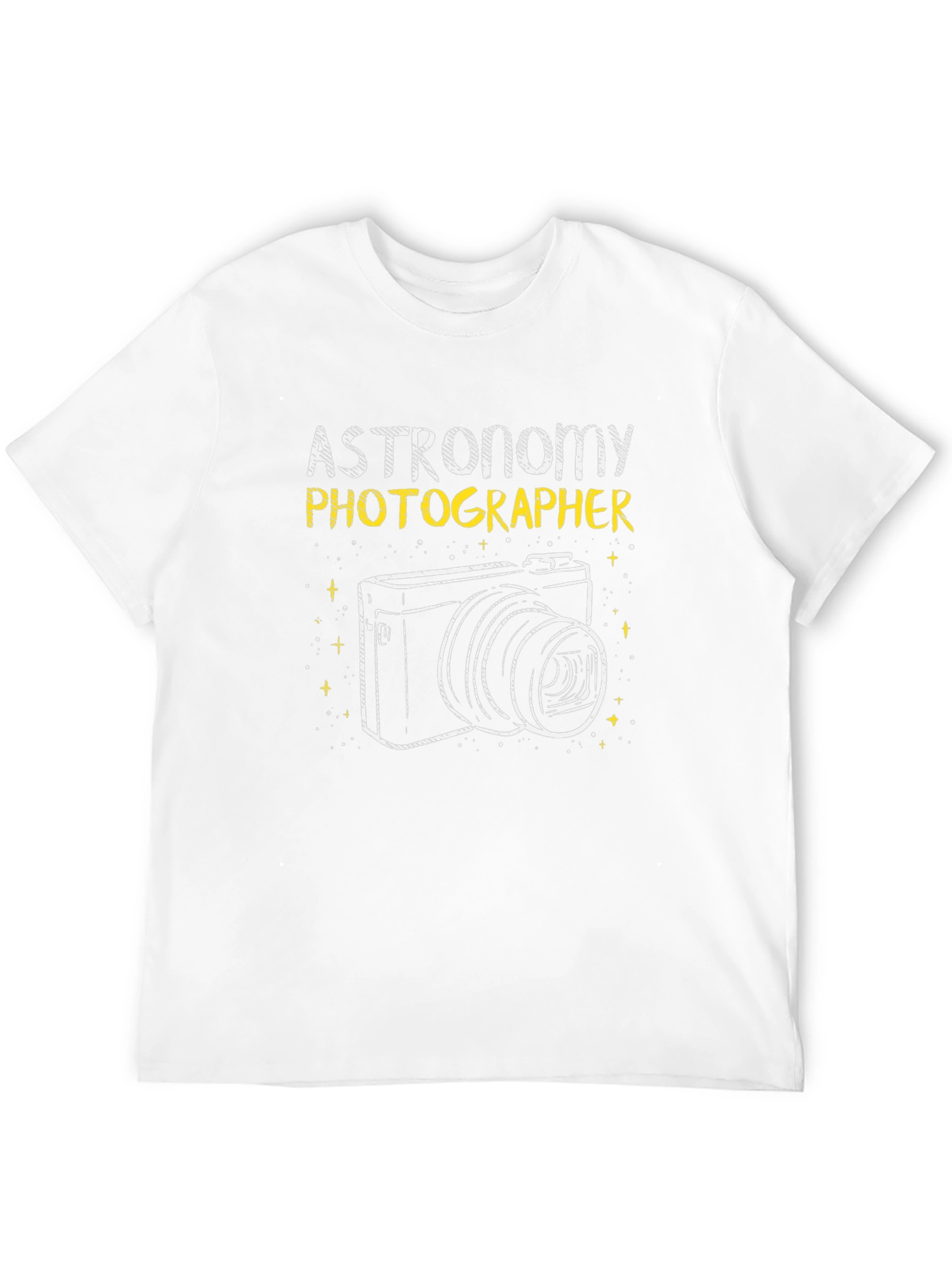 Astronomy Photographer Graphic Tee - Black