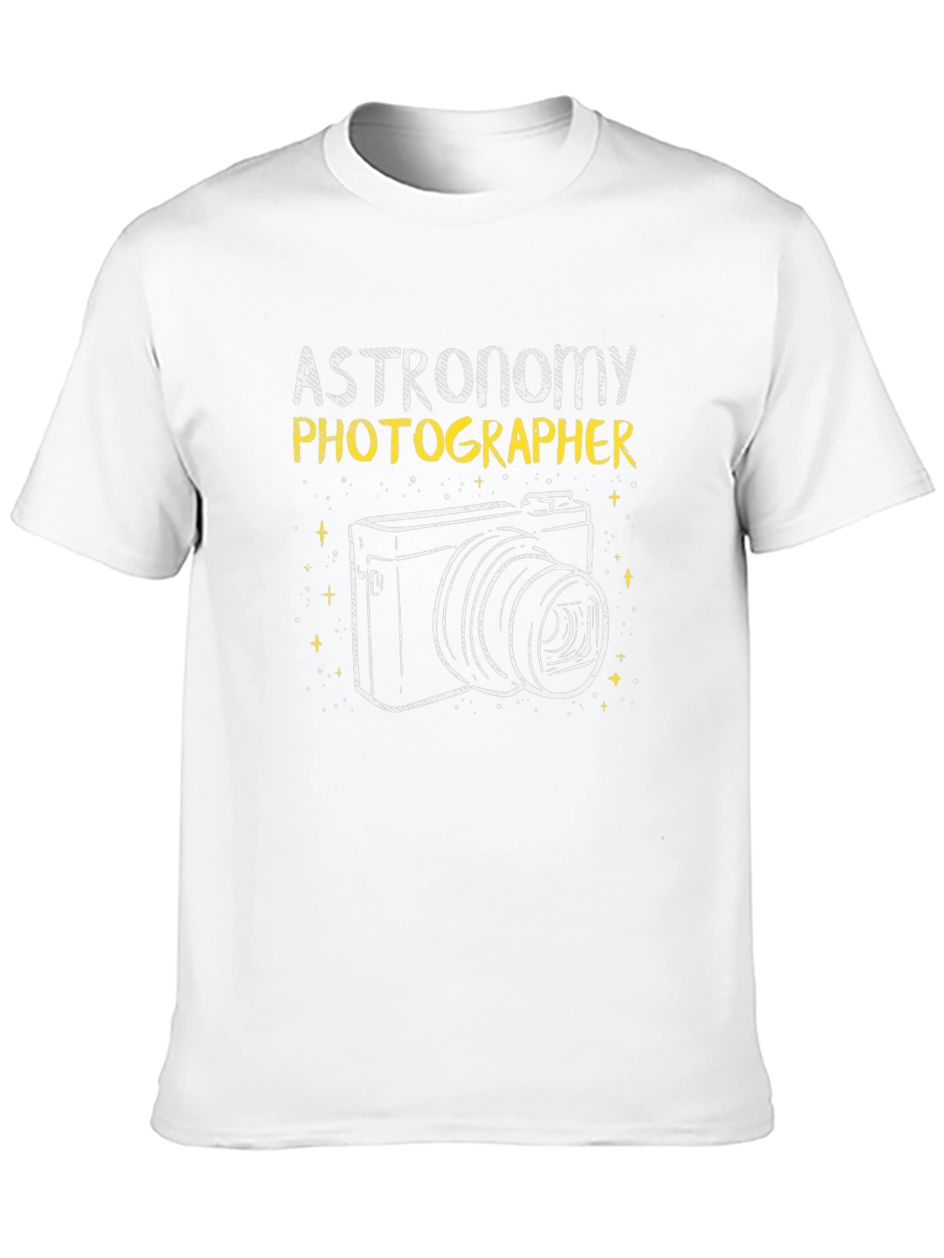 Astronomy Photographer Graphic Tee - Black