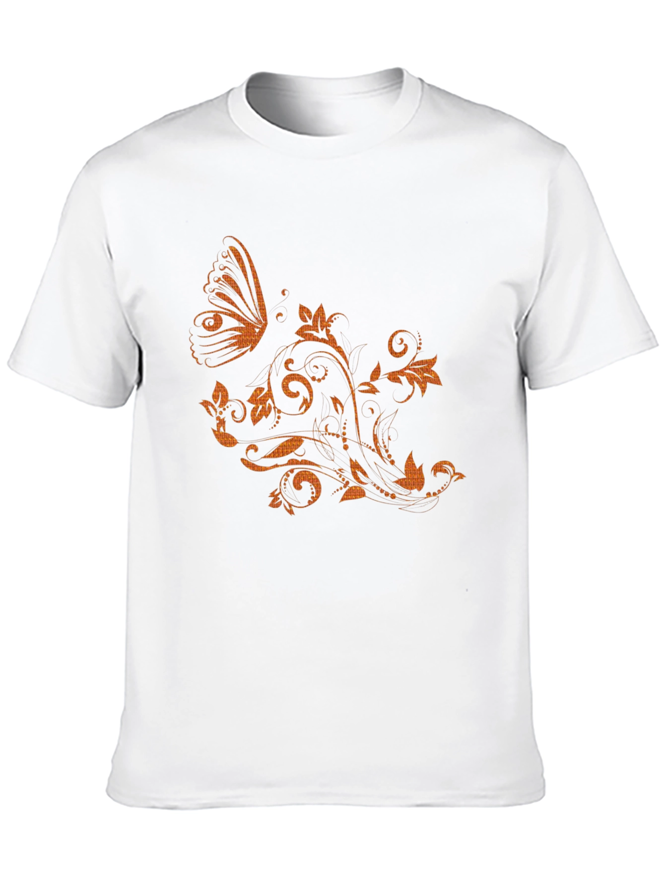 Black Butterfly Floral Graphic Tee