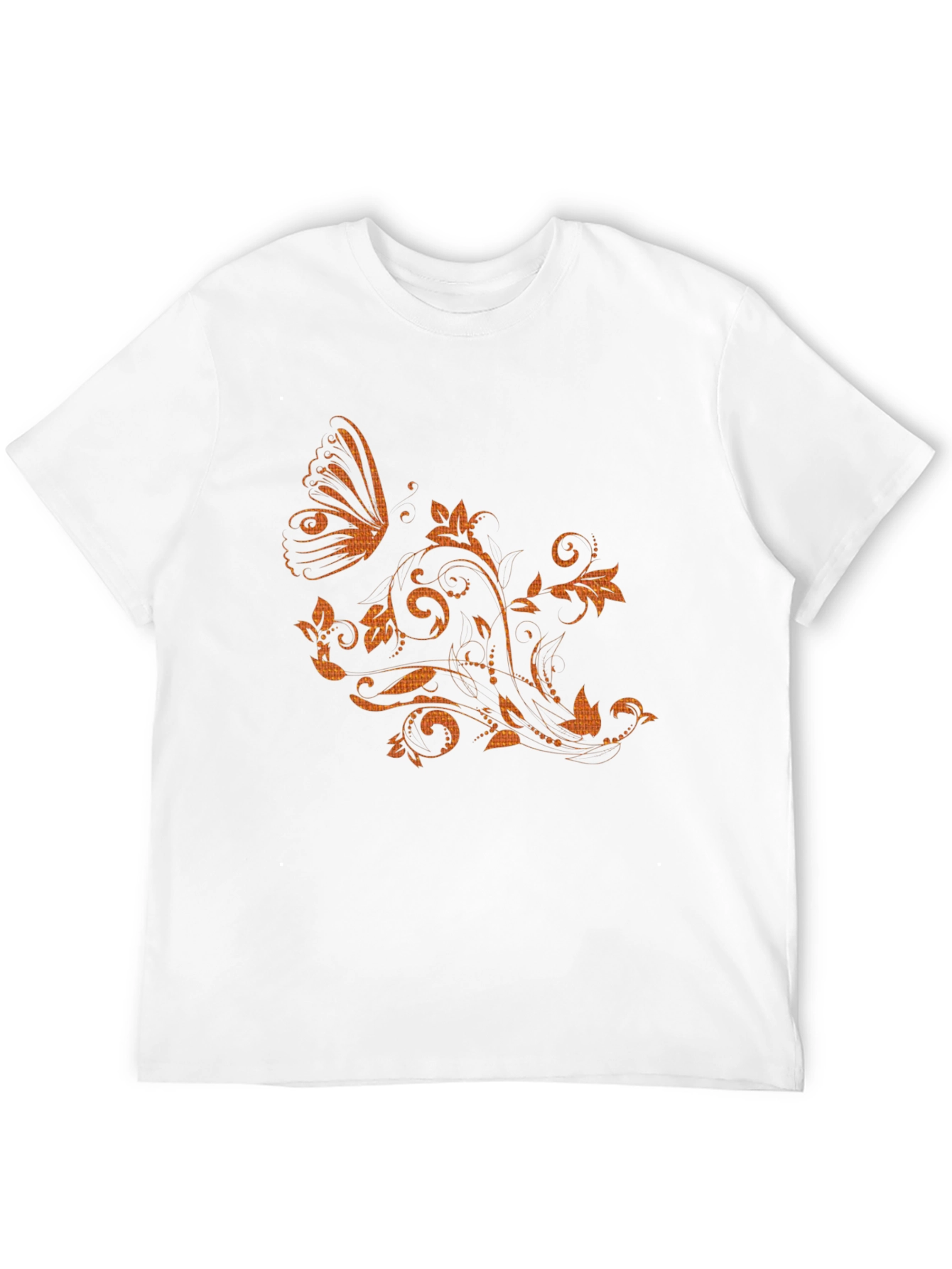 Black Butterfly Floral Graphic Tee