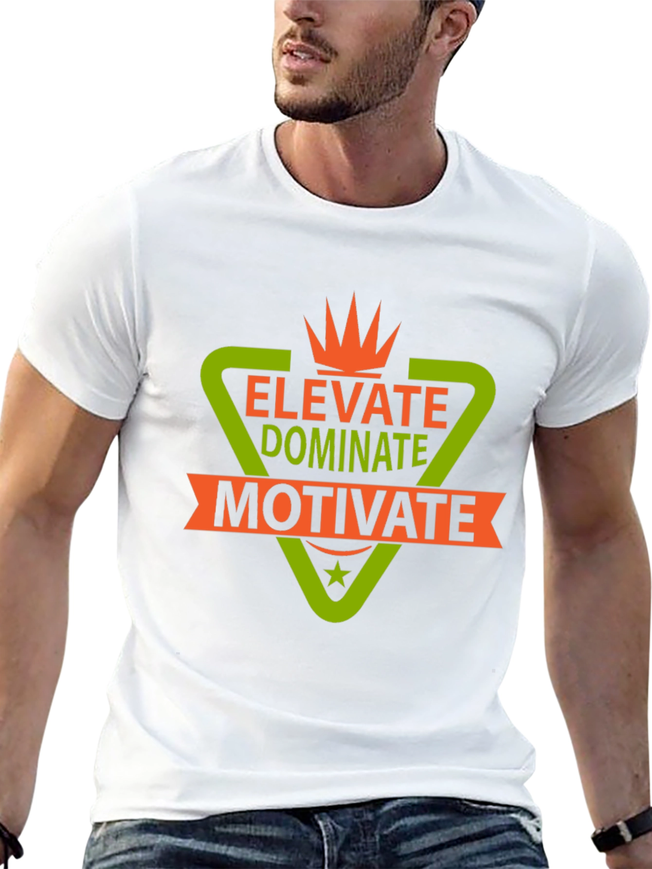 Elevate Dominate Motivate Graphic T-Shirt