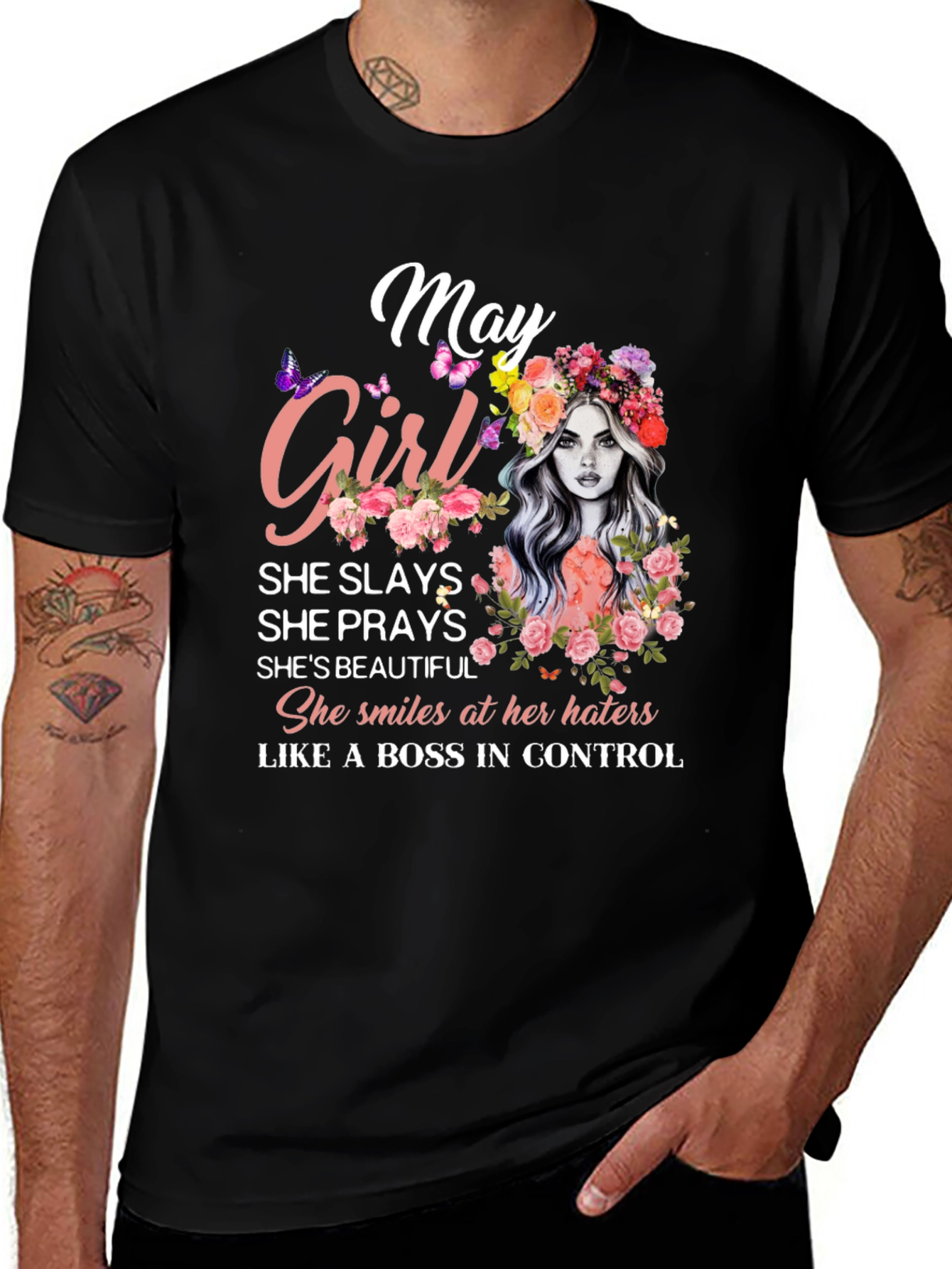 May Girl T-Shirt - Birthday Gift for Women
