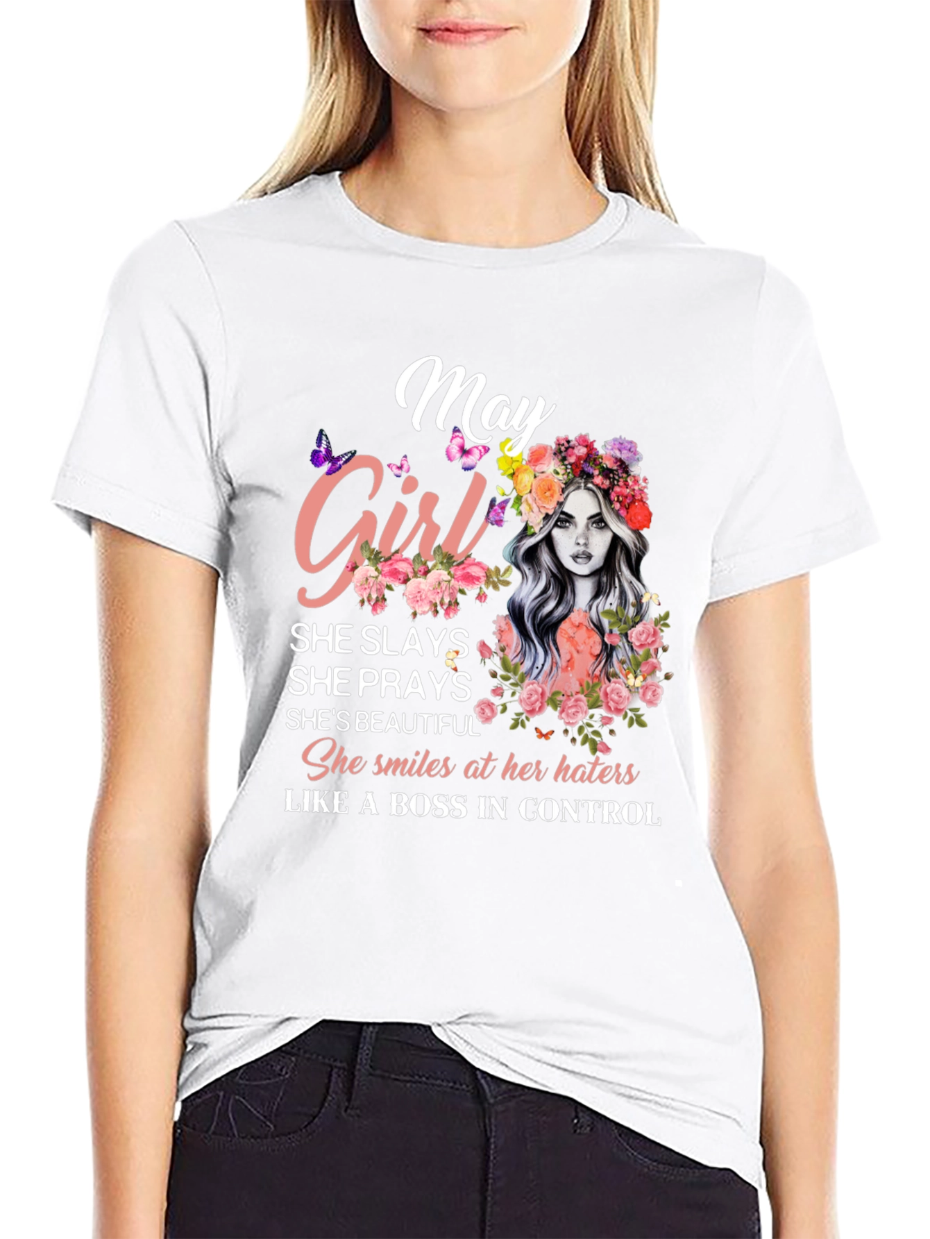 May Girl T-Shirt - Birthday Gift for Women