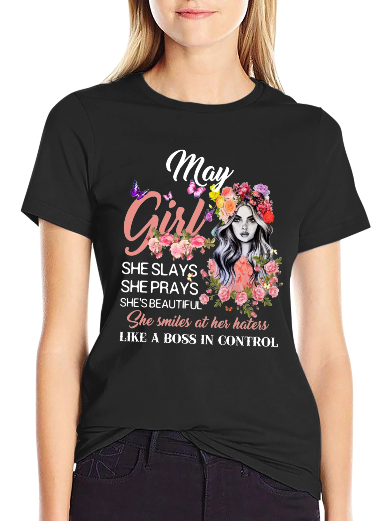 May Girl T-Shirt - Birthday Gift for Women