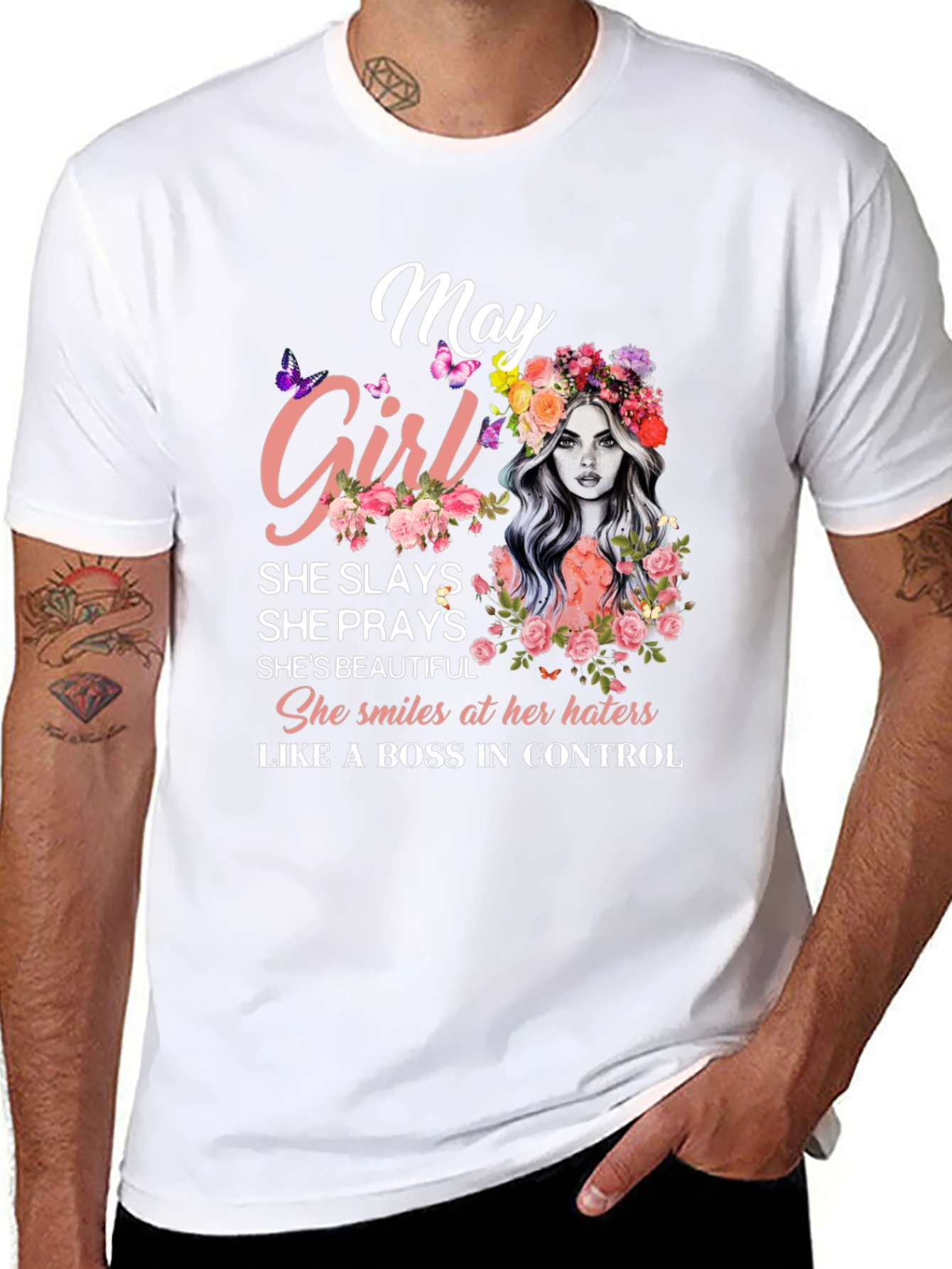 May Girl T-Shirt - Birthday Gift for Women