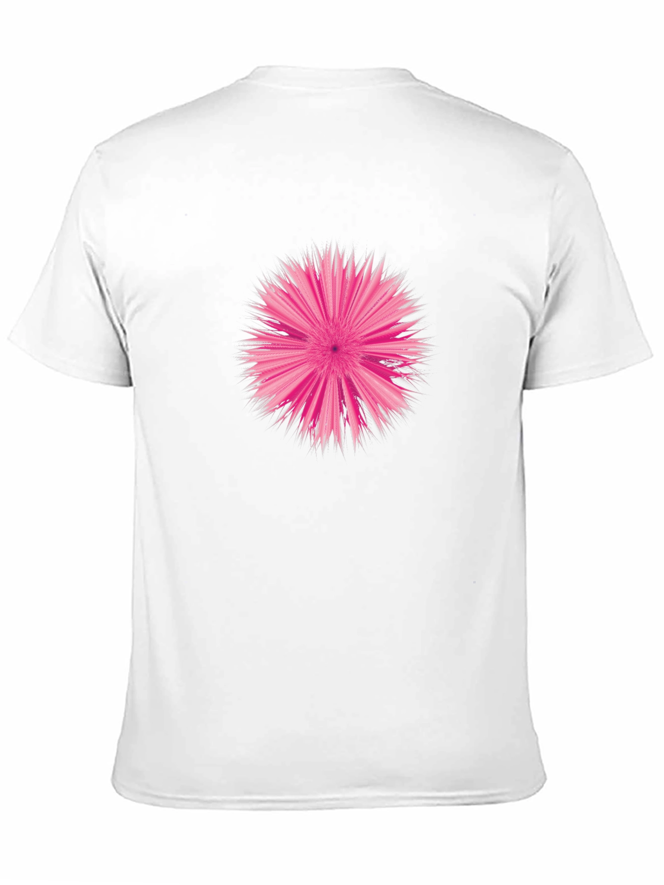 Abstract Pink Burst Graphic Tee - Stylish Comfort