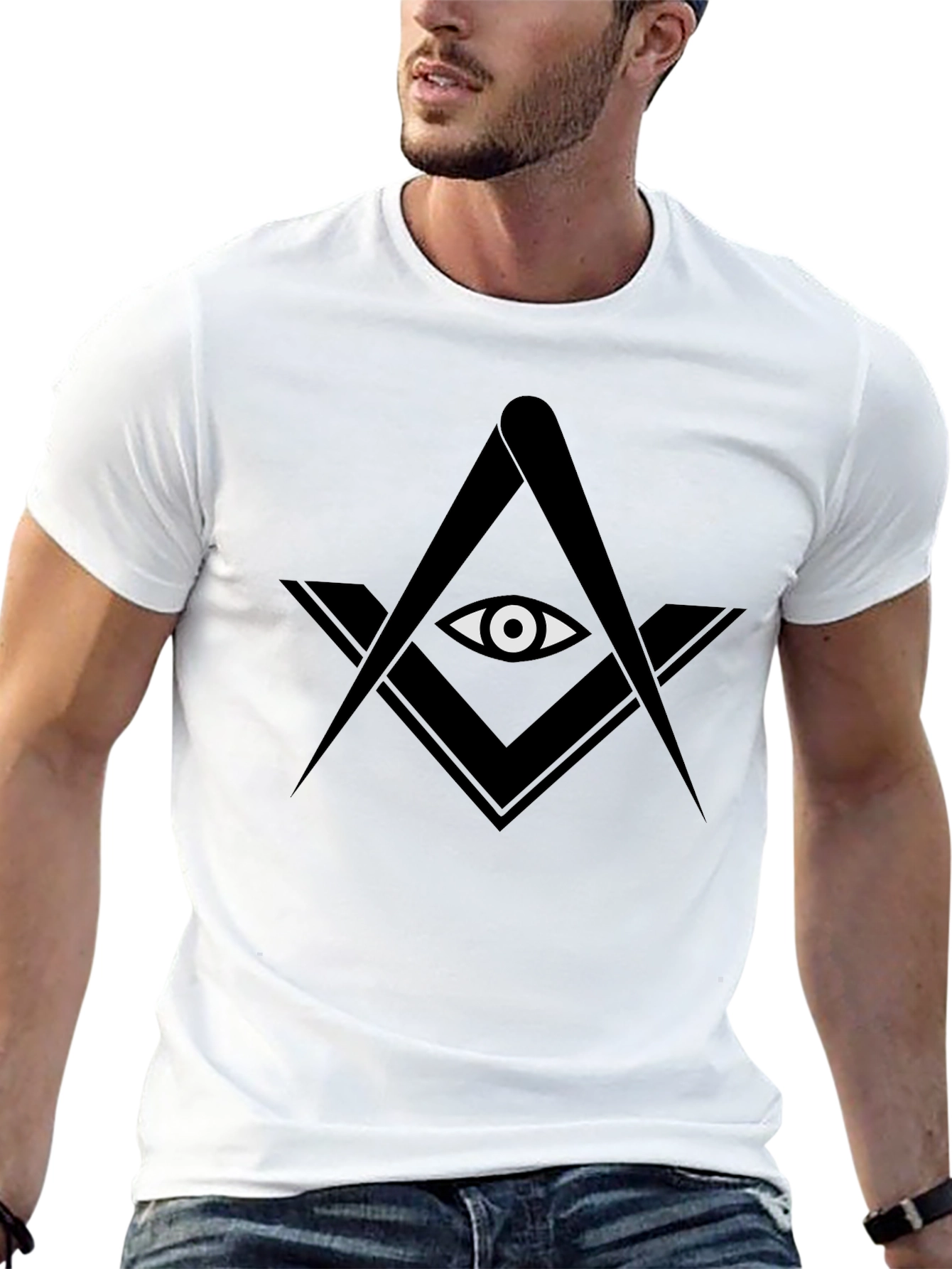 All Seeing Eye Masonic T-Shirt - Black
