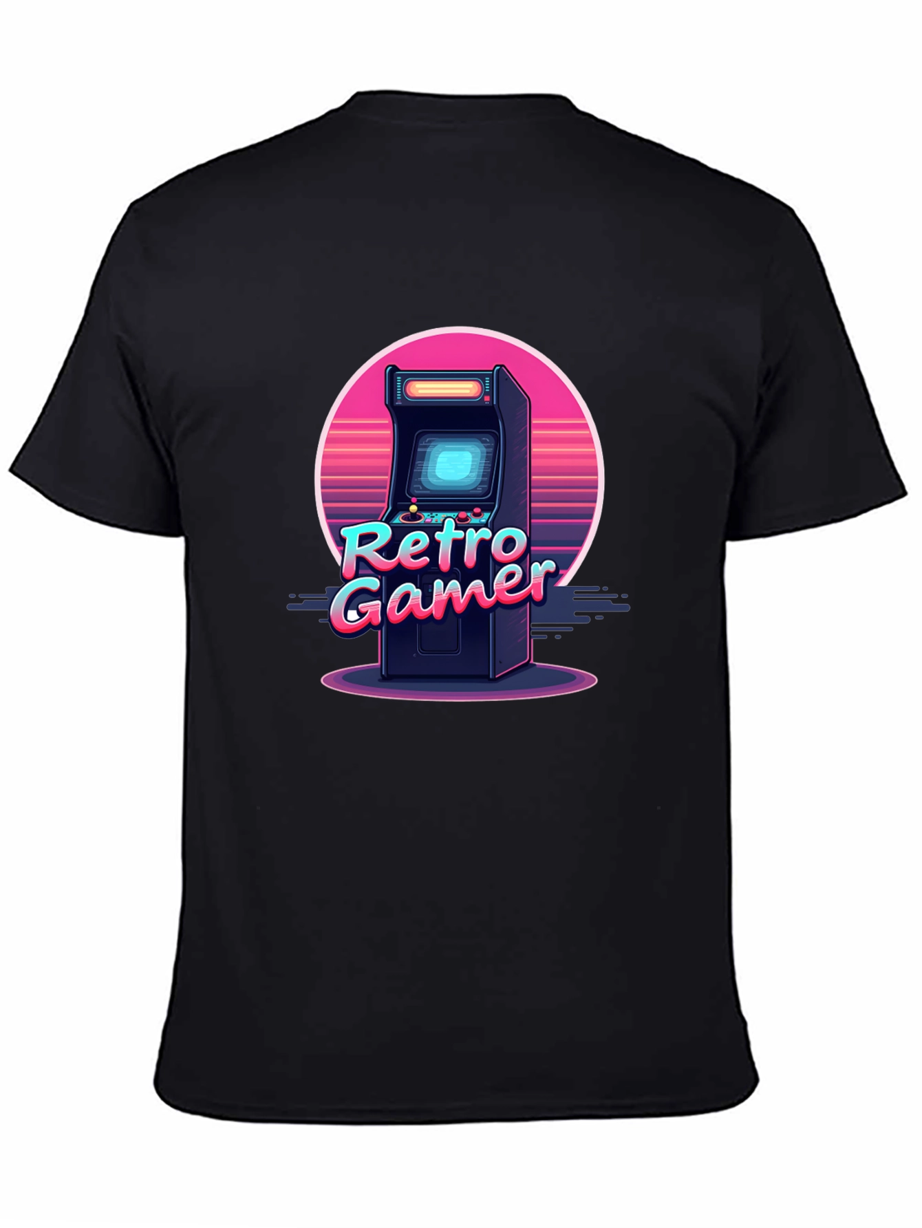 Retro Gamer Arcade Black T-Shirt