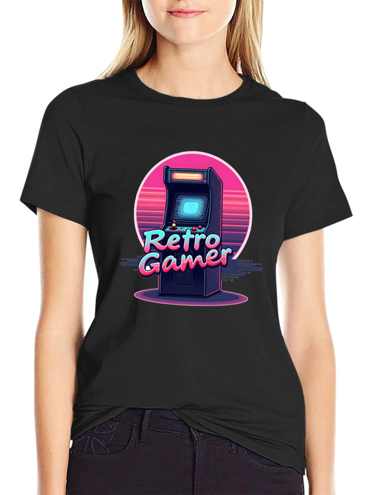 Retro Gamer Arcade Black T-Shirt