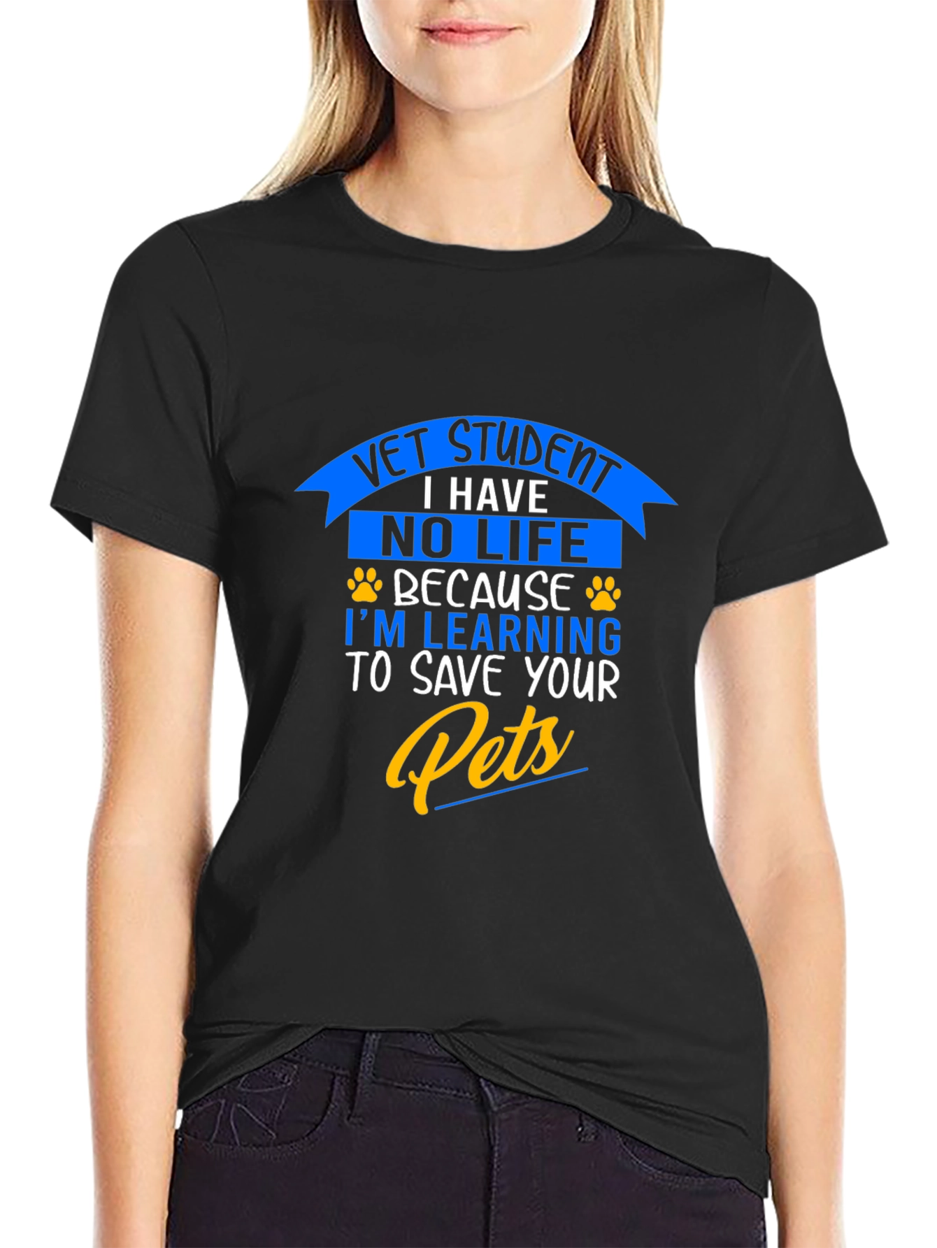 Vet Student No Life Save Your Pets Graphic T-Shirt