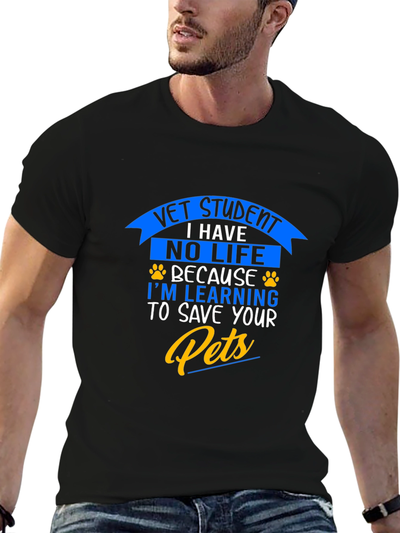 Vet Student No Life Save Your Pets Graphic T-Shirt