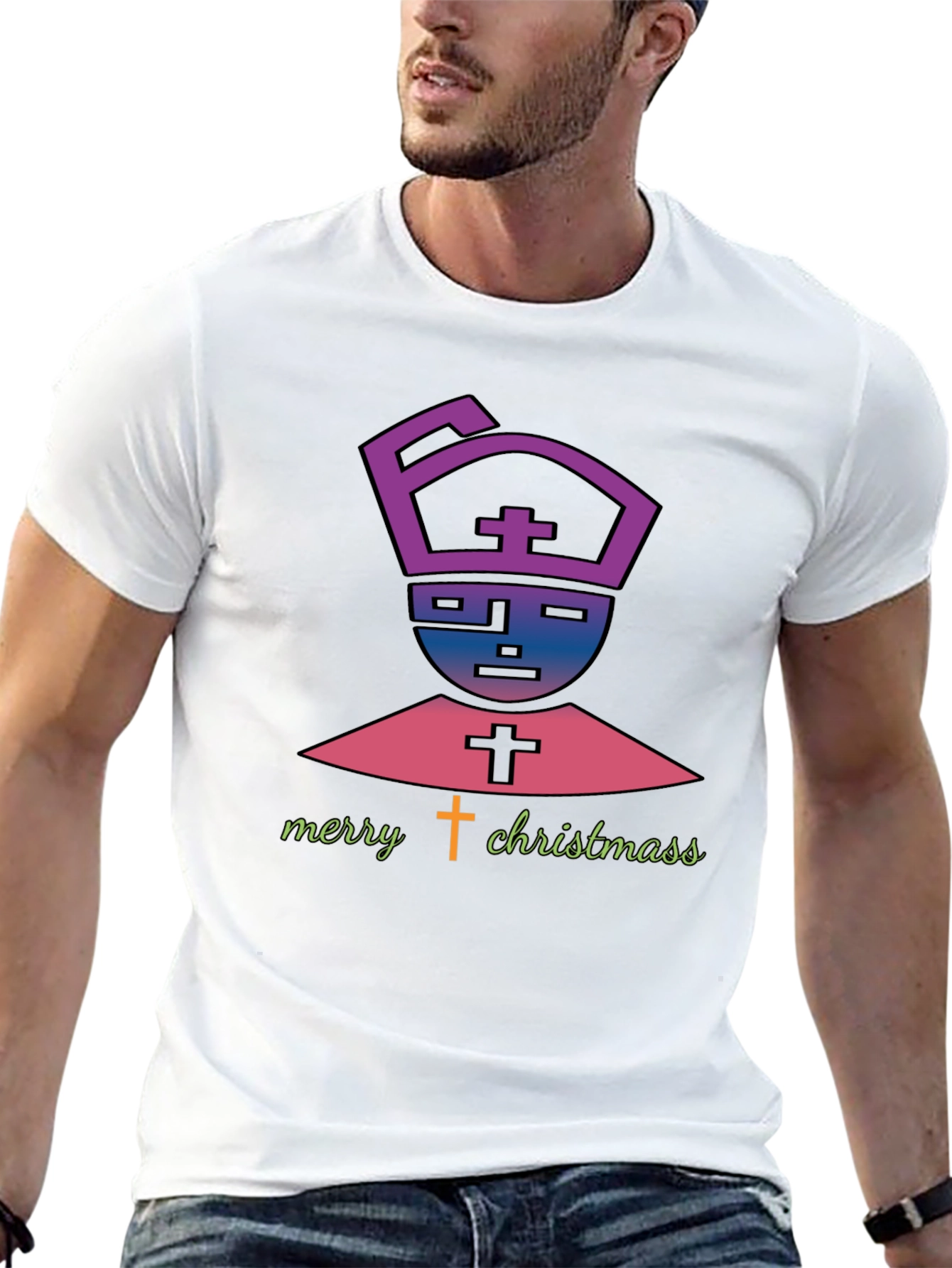 Merry Christmas Bishop Graphic Tee