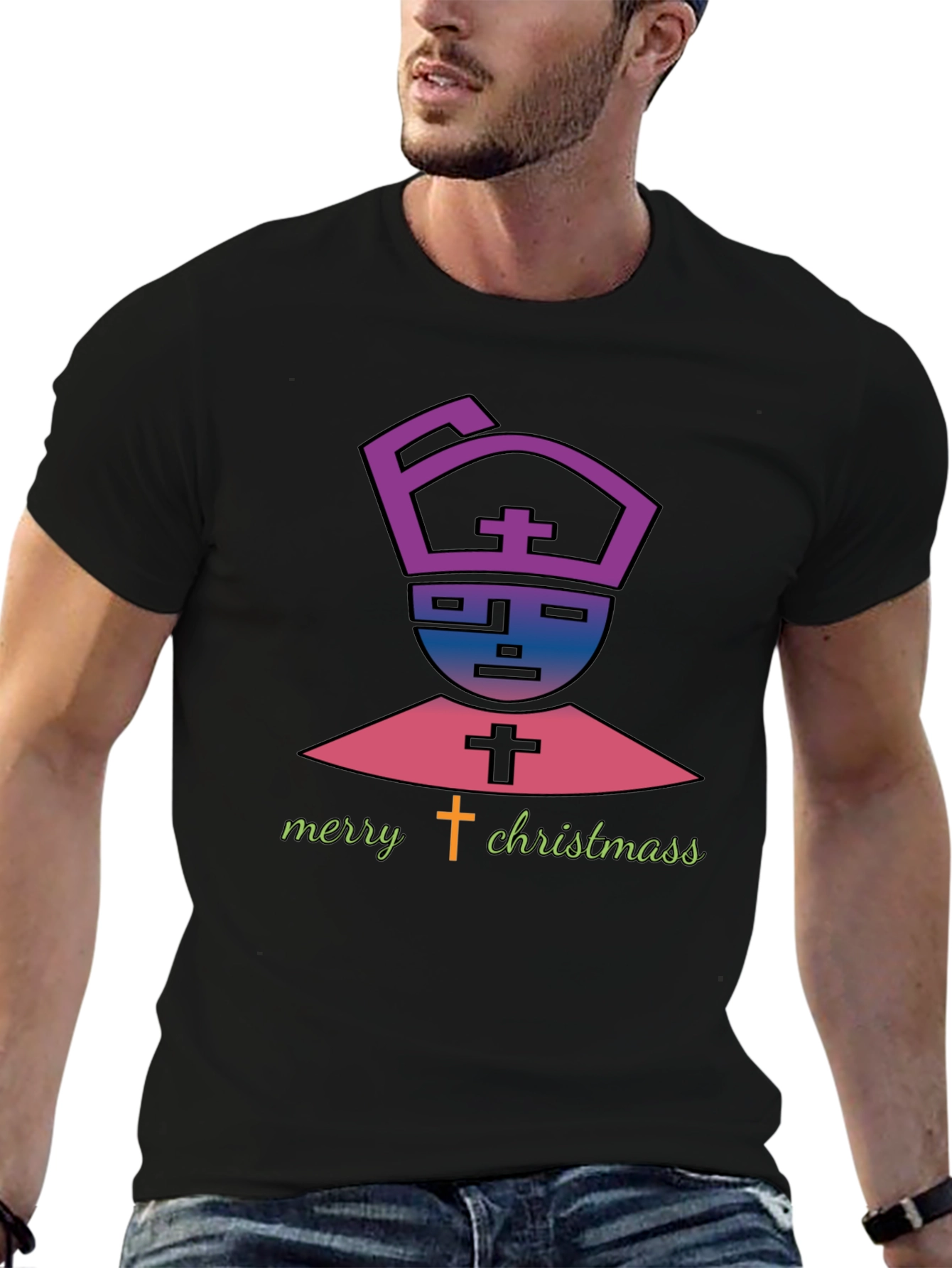 Merry Christmas Bishop Graphic Tee