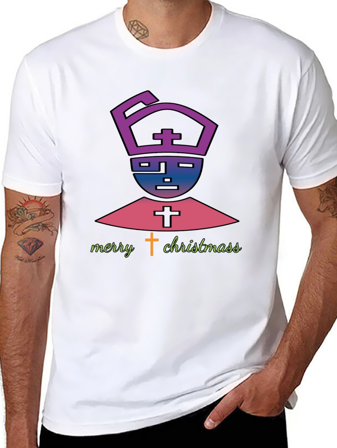 Merry Christmas Bishop Graphic Tee
