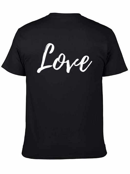 Love Graphic Black T-Shirt - Casual Comfort