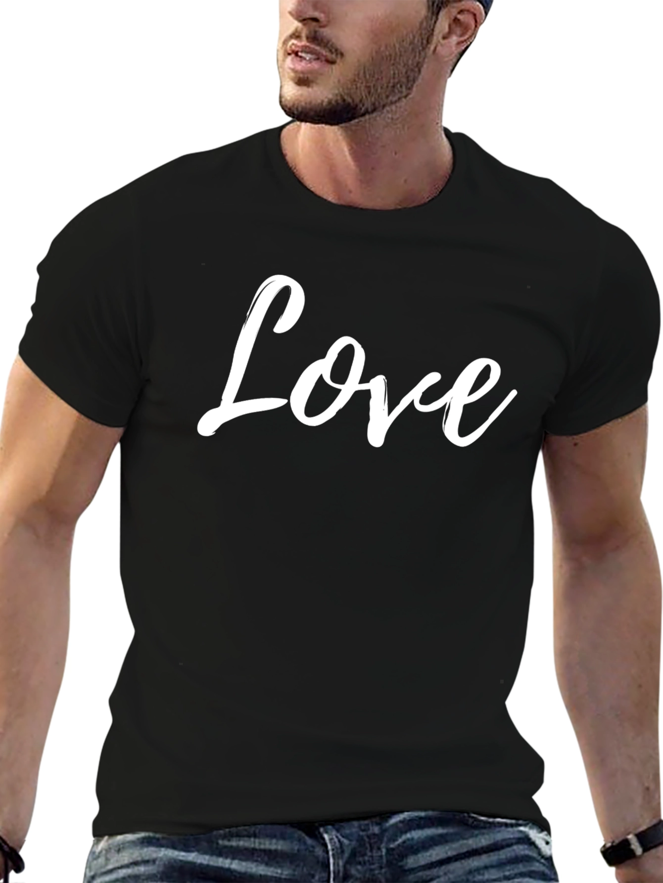 Love Graphic Black T-Shirt - Casual Comfort
