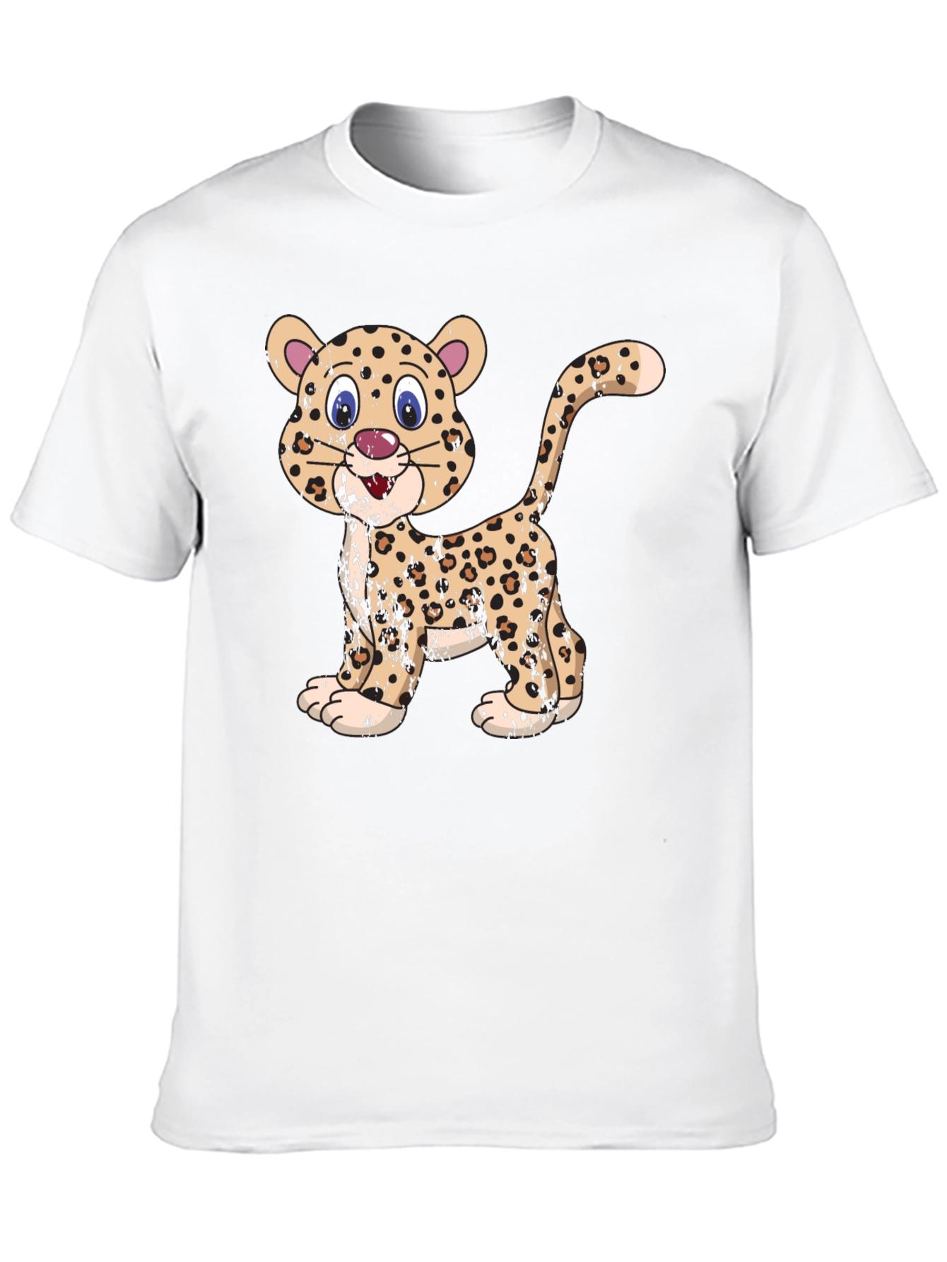 Leopard Graphic Black T-Shirt