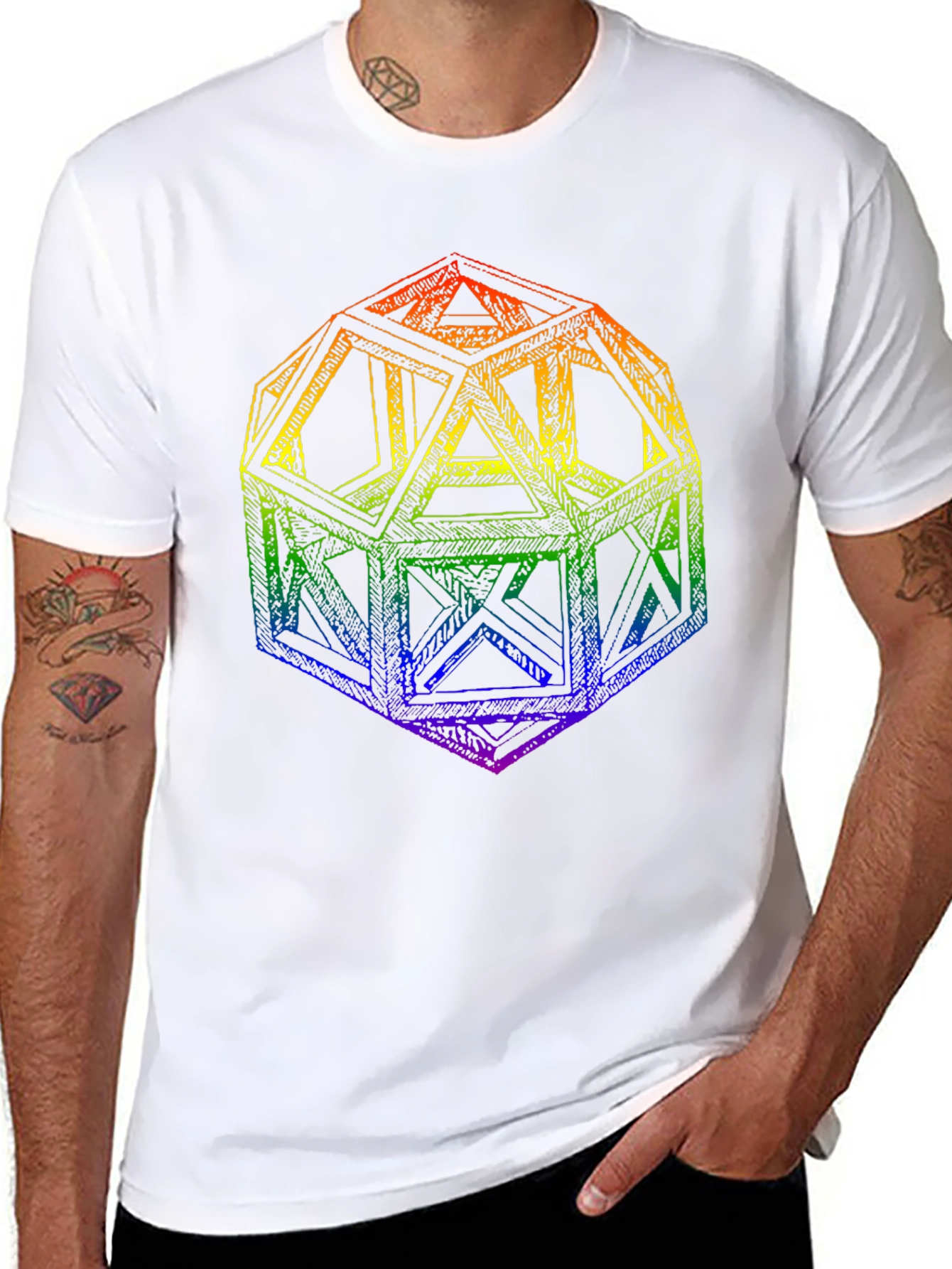 Geometric Rainbow T-Shirt