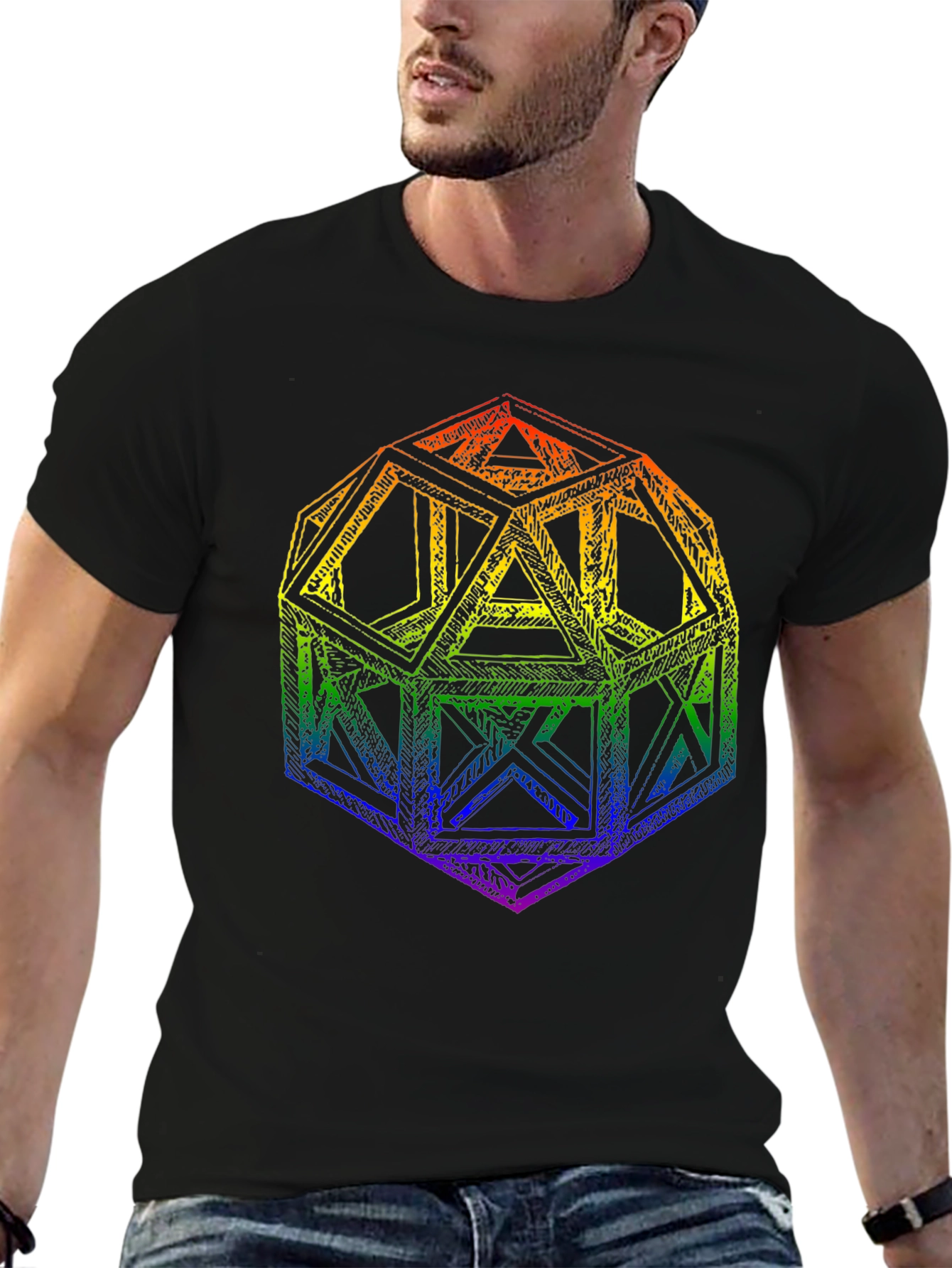 Geometric Rainbow T-Shirt