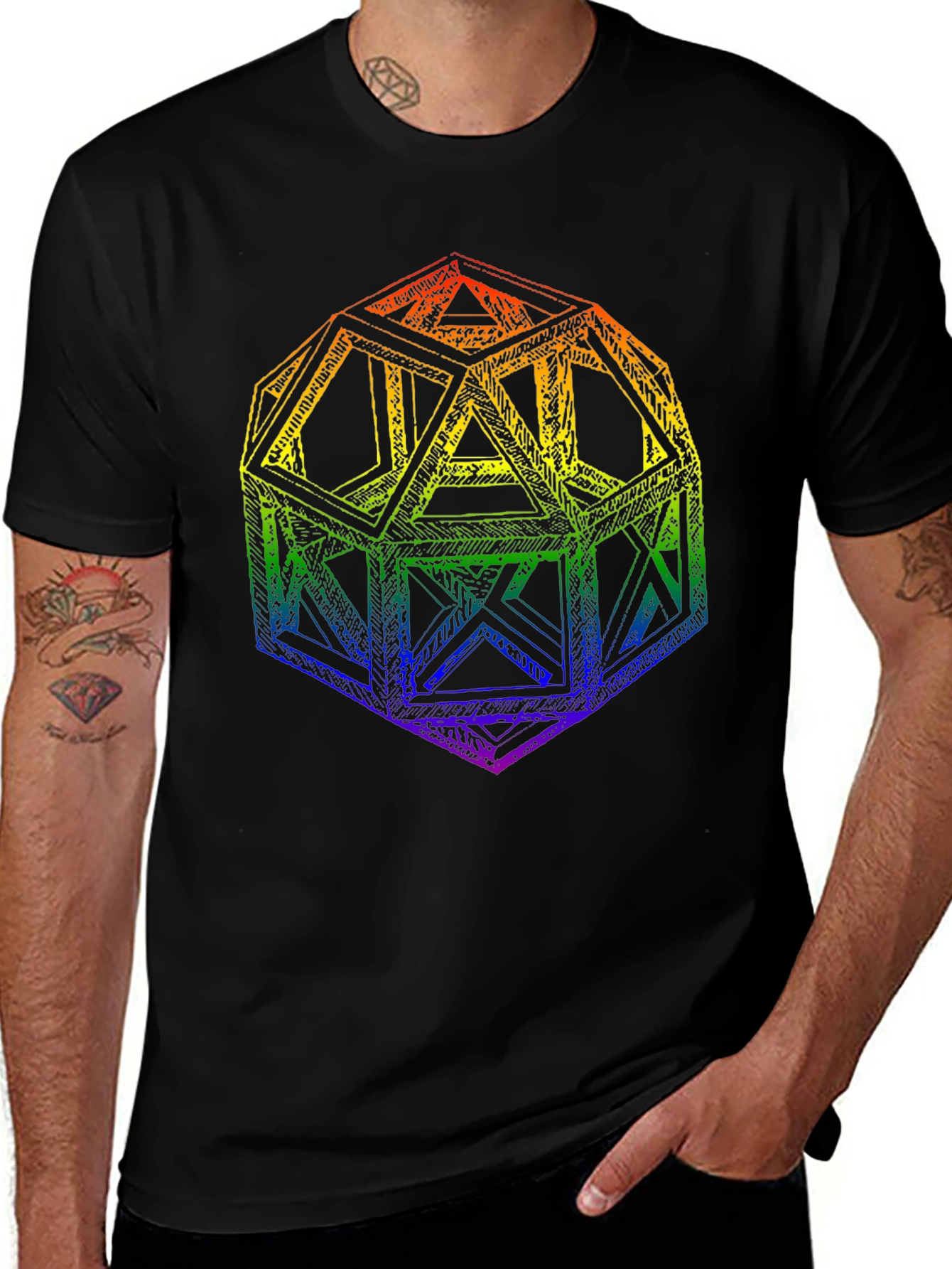 Geometric Rainbow T-Shirt