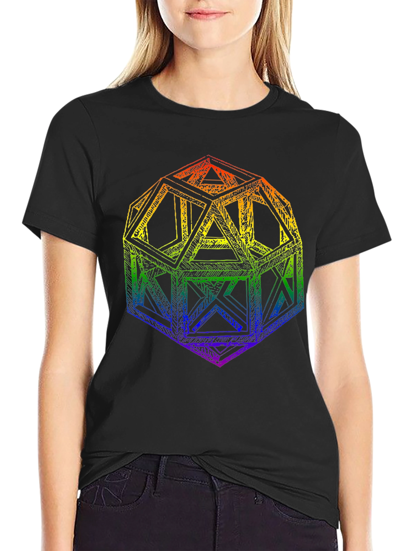Geometric Rainbow T-Shirt