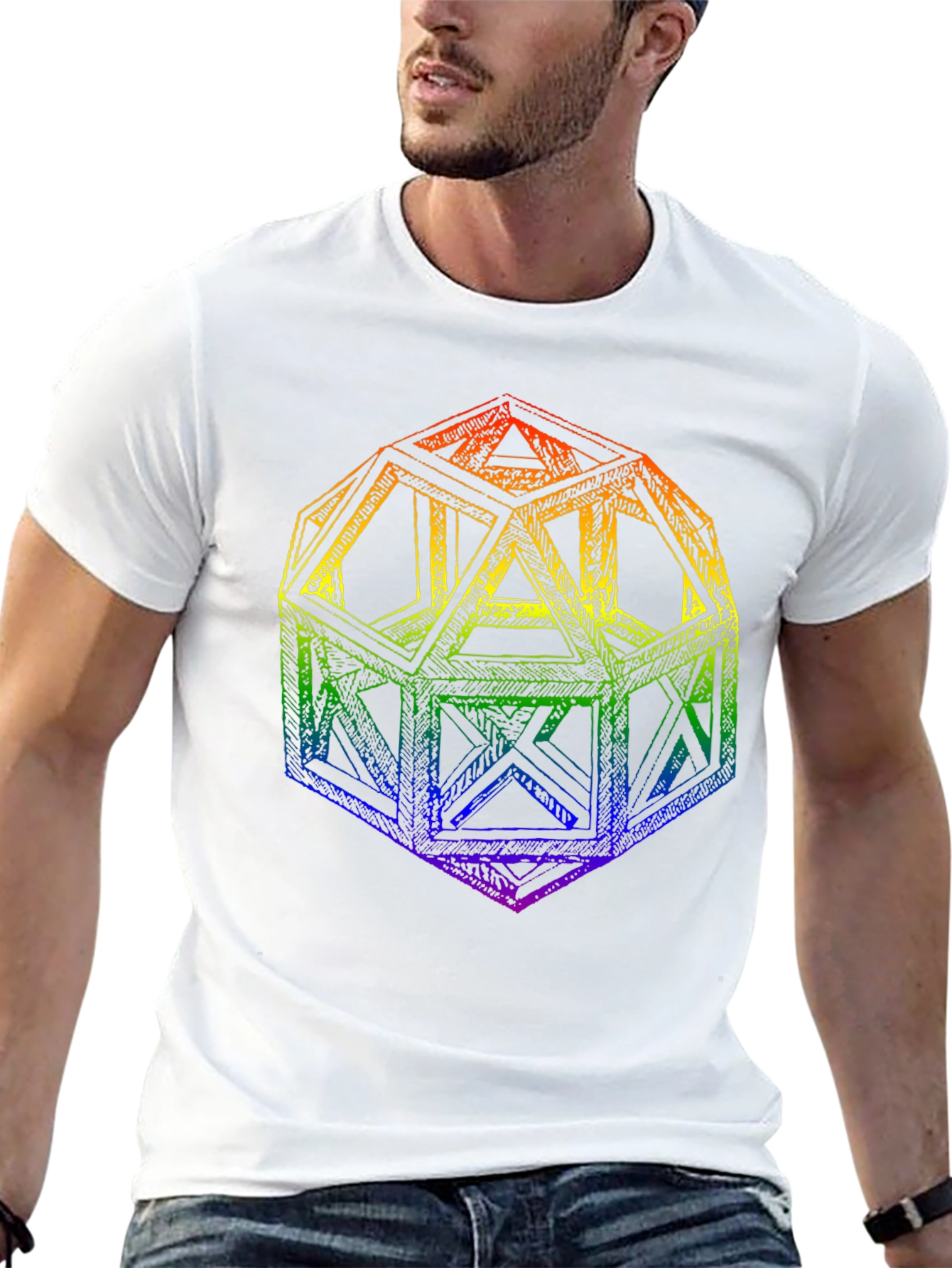 Geometric Rainbow T-Shirt