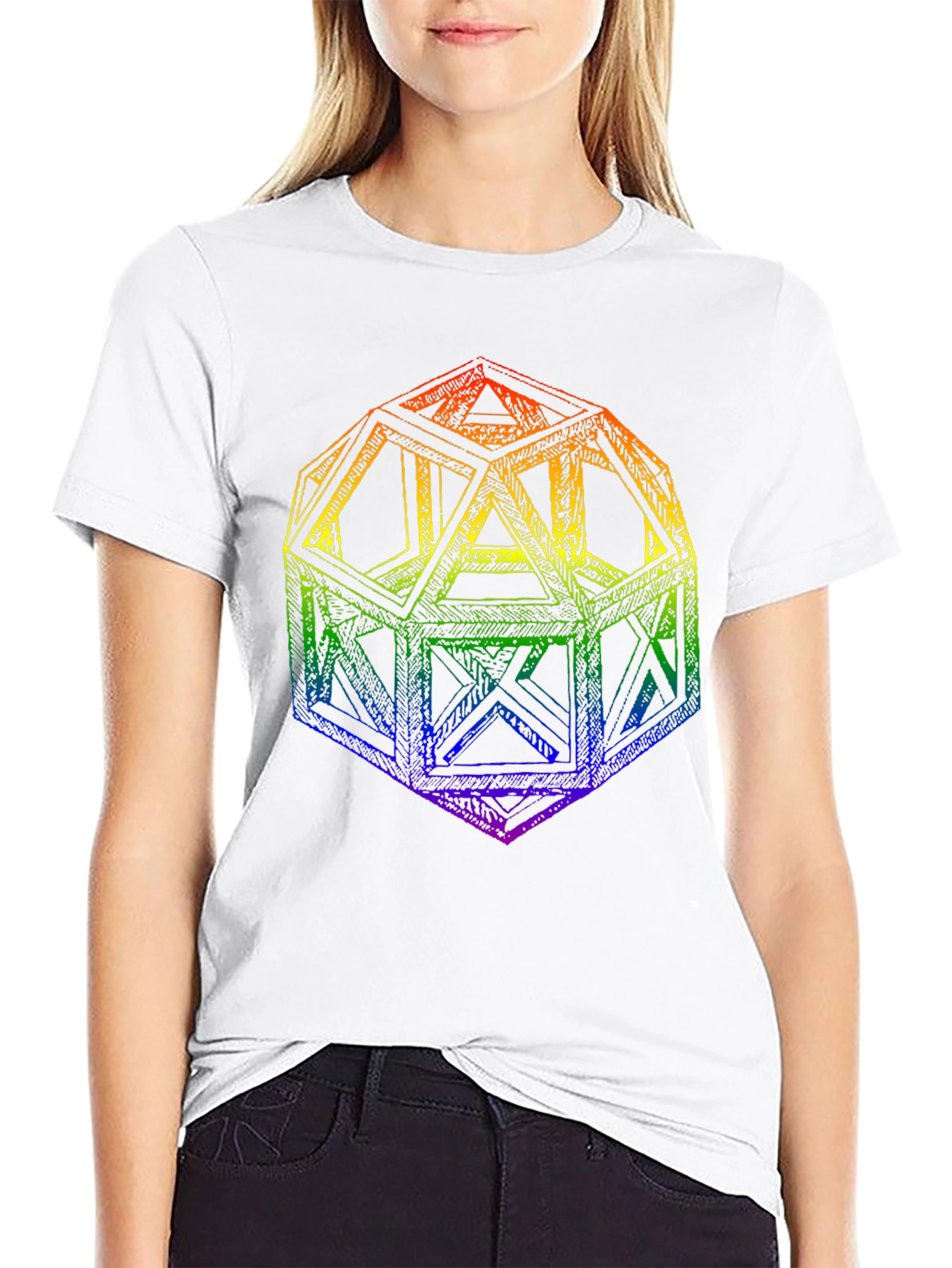 Geometric Rainbow T-Shirt