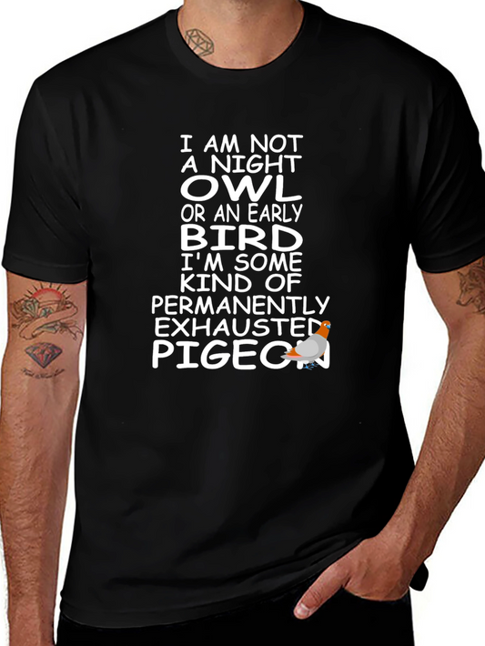 Humorous Exhausted Pigeon T-Shirt