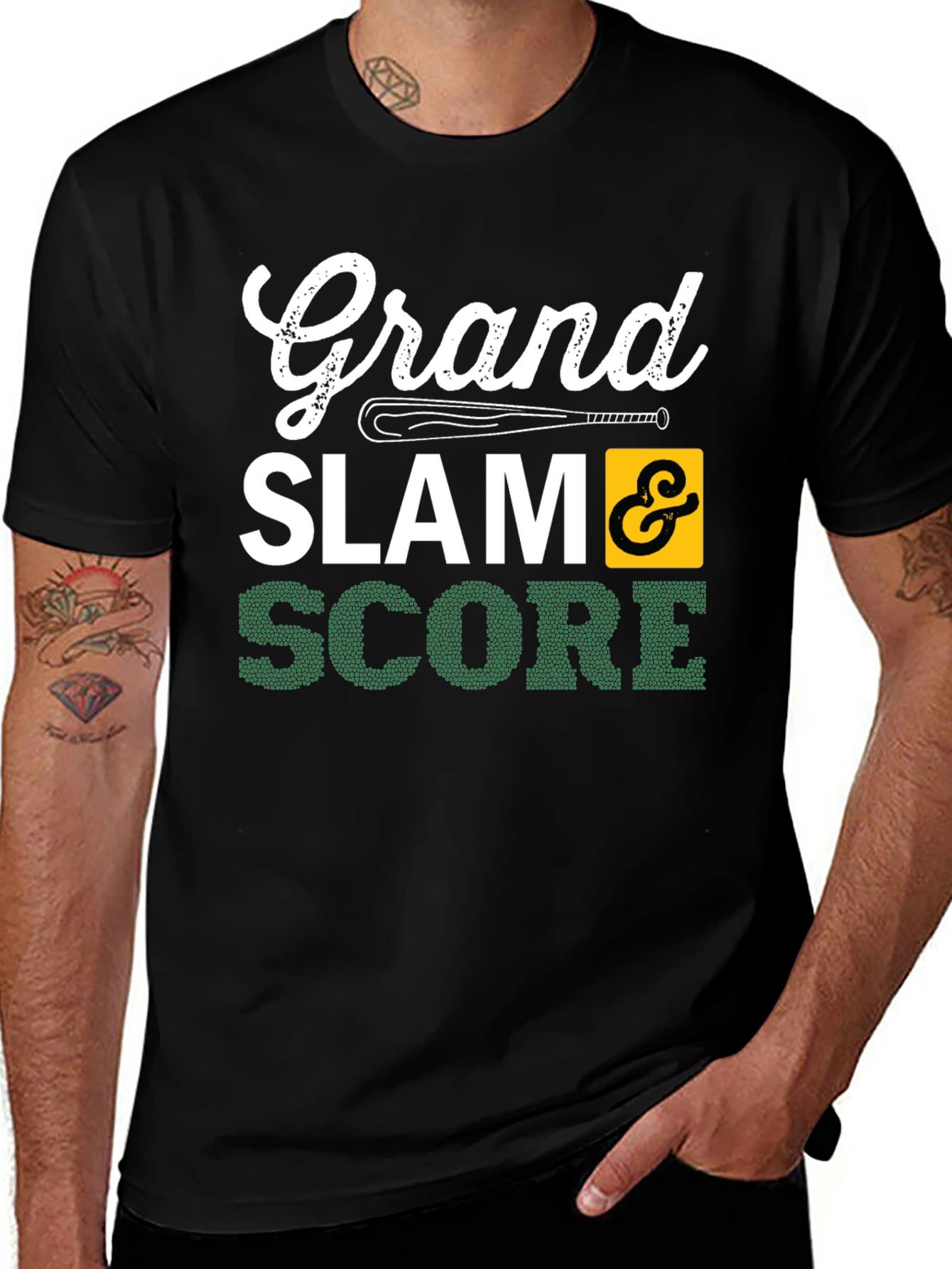 Grand Slam Score Black T-Shirt