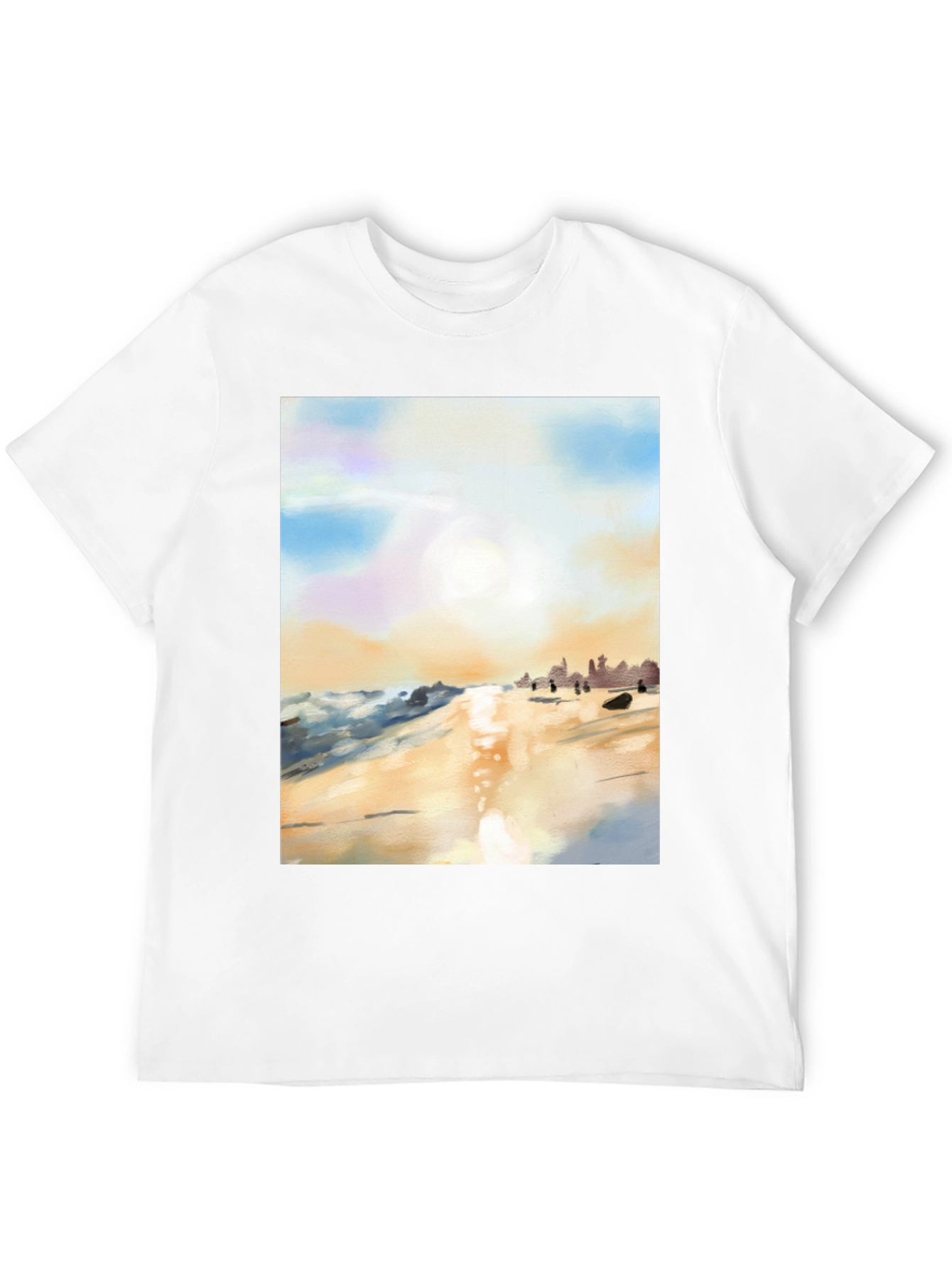 Beach Sunset T-Shirt - Artistic Impression